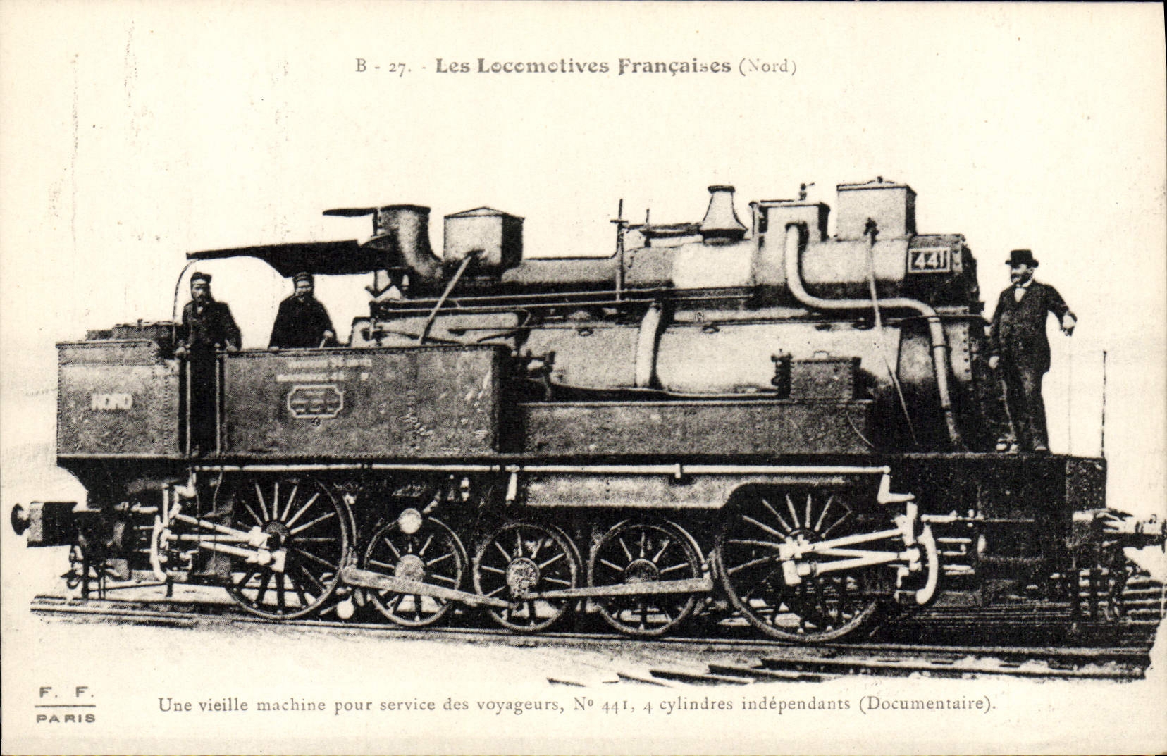 VINTAGE POSTCARD Train Engine 441