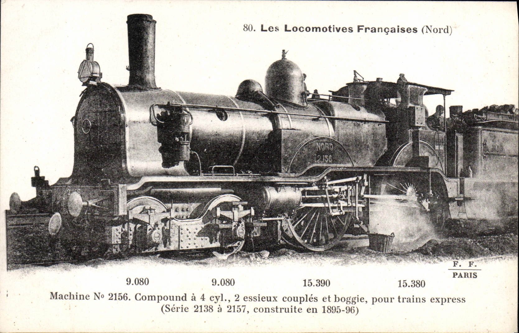 CPA Train Locomotive Machine 2156 