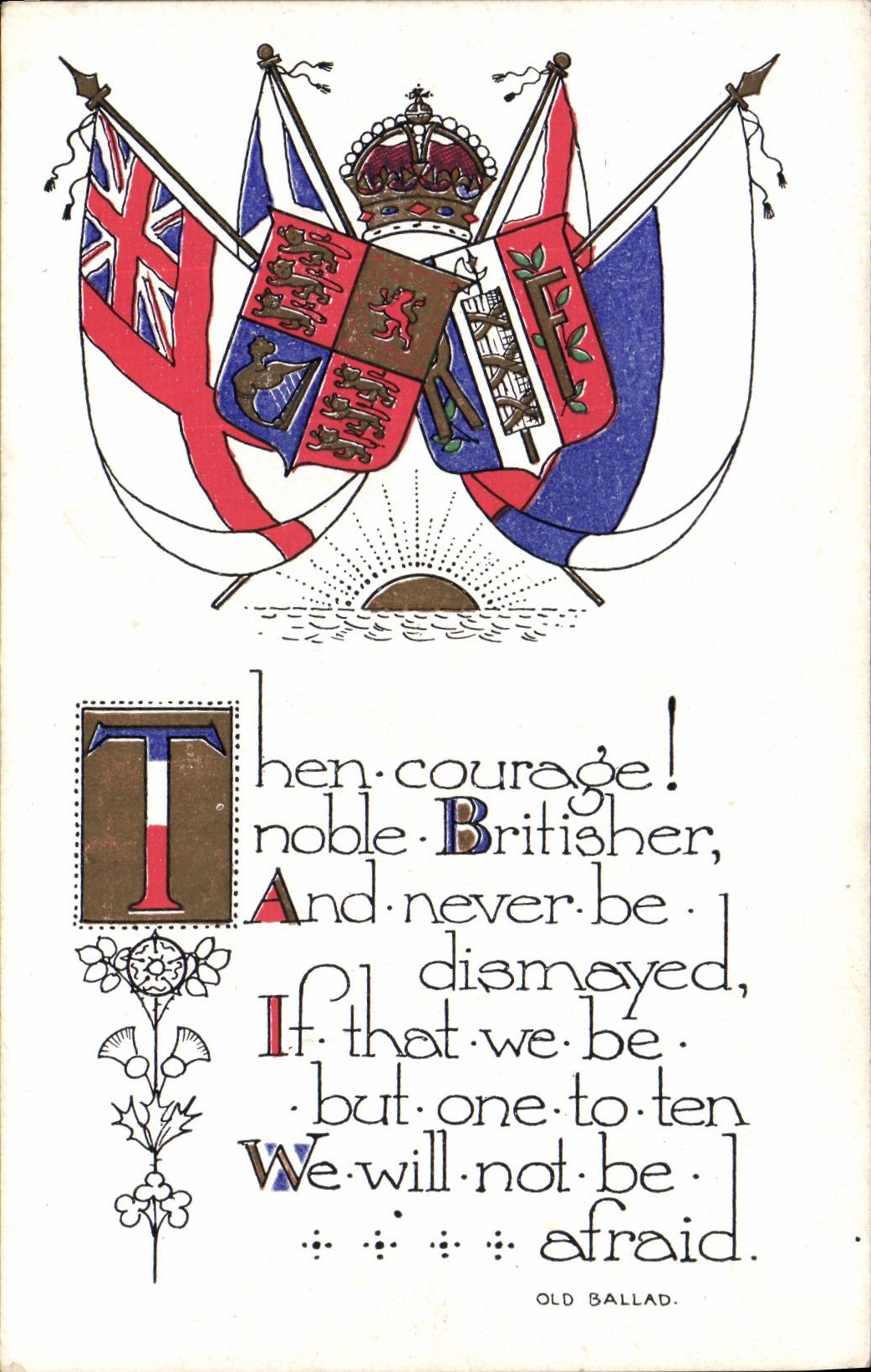 CPA Militaria Drapeau