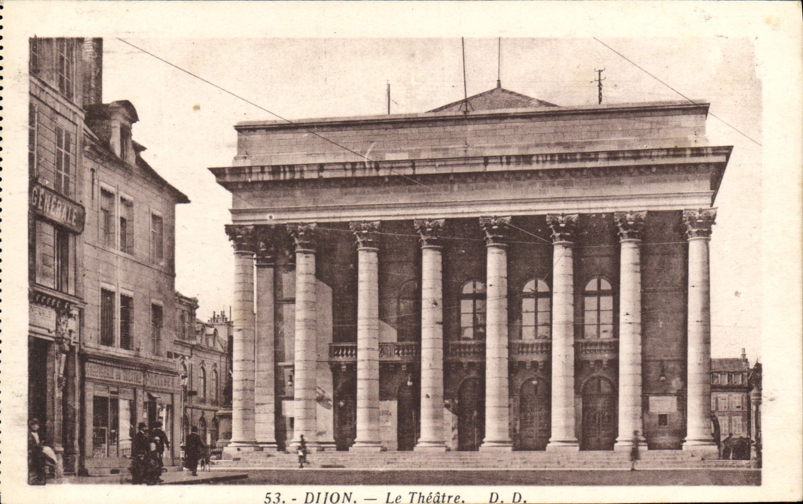 VINTAGE POSTCARD the Dijon Theater