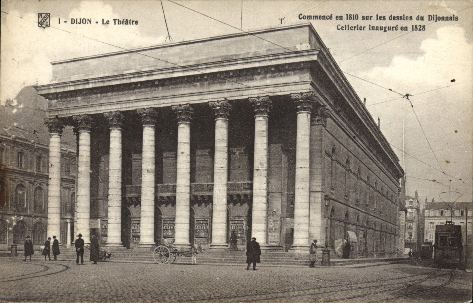CPA Le Theatre Dijon Tramway
