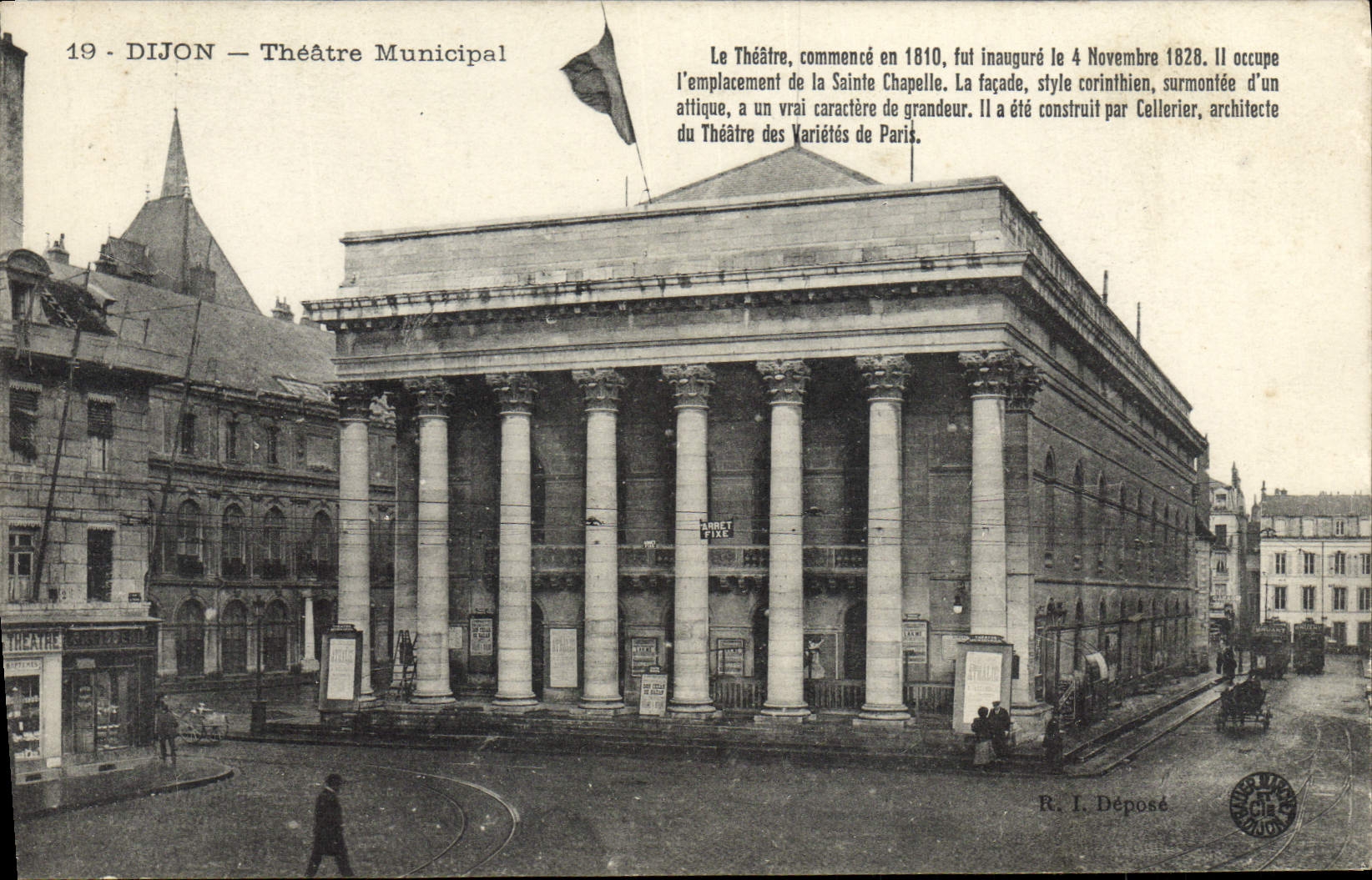 CPA Le Theatre municipal Dijon Tramway