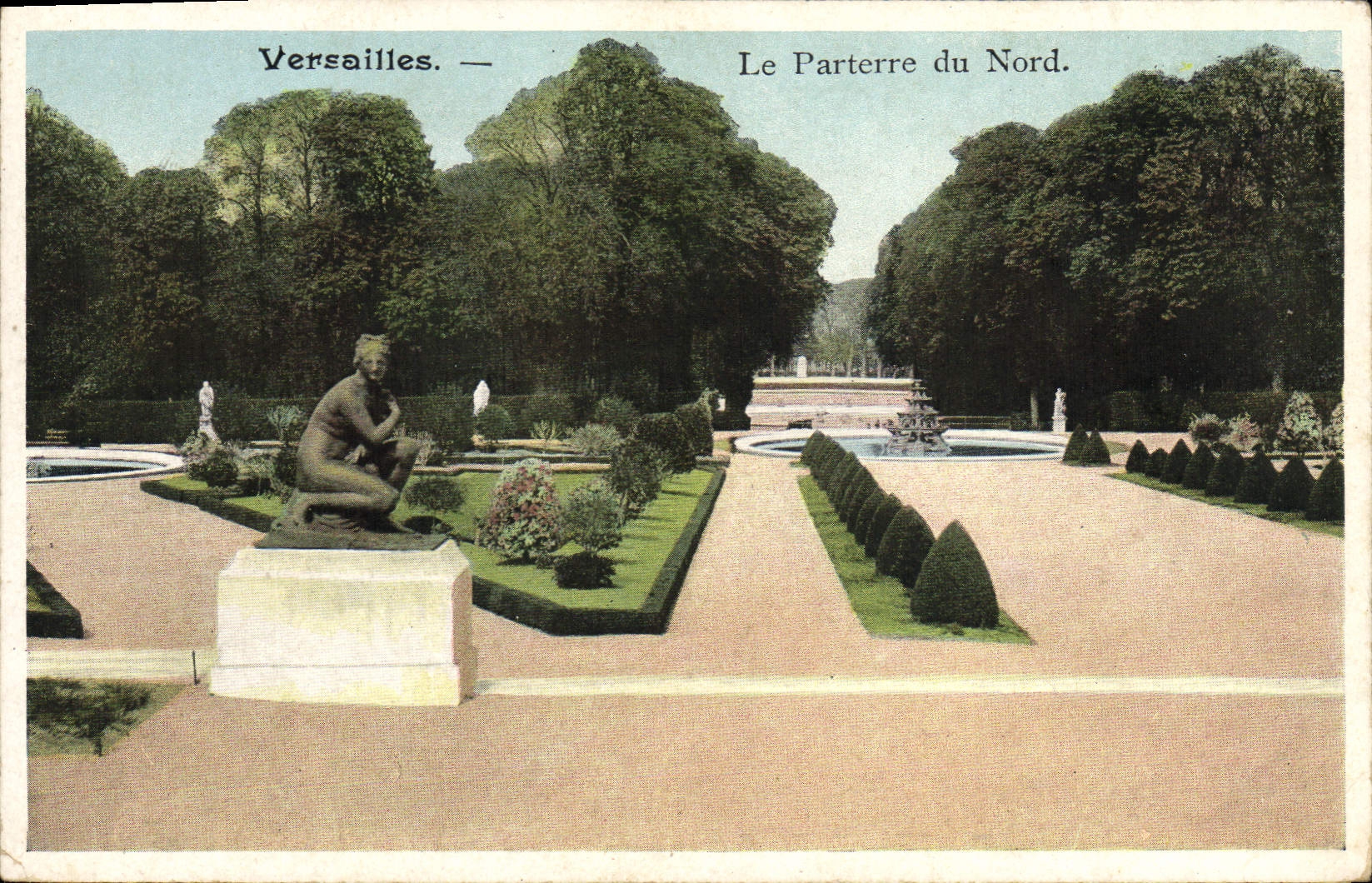 CPA Versailles Le Parterre Du Nord