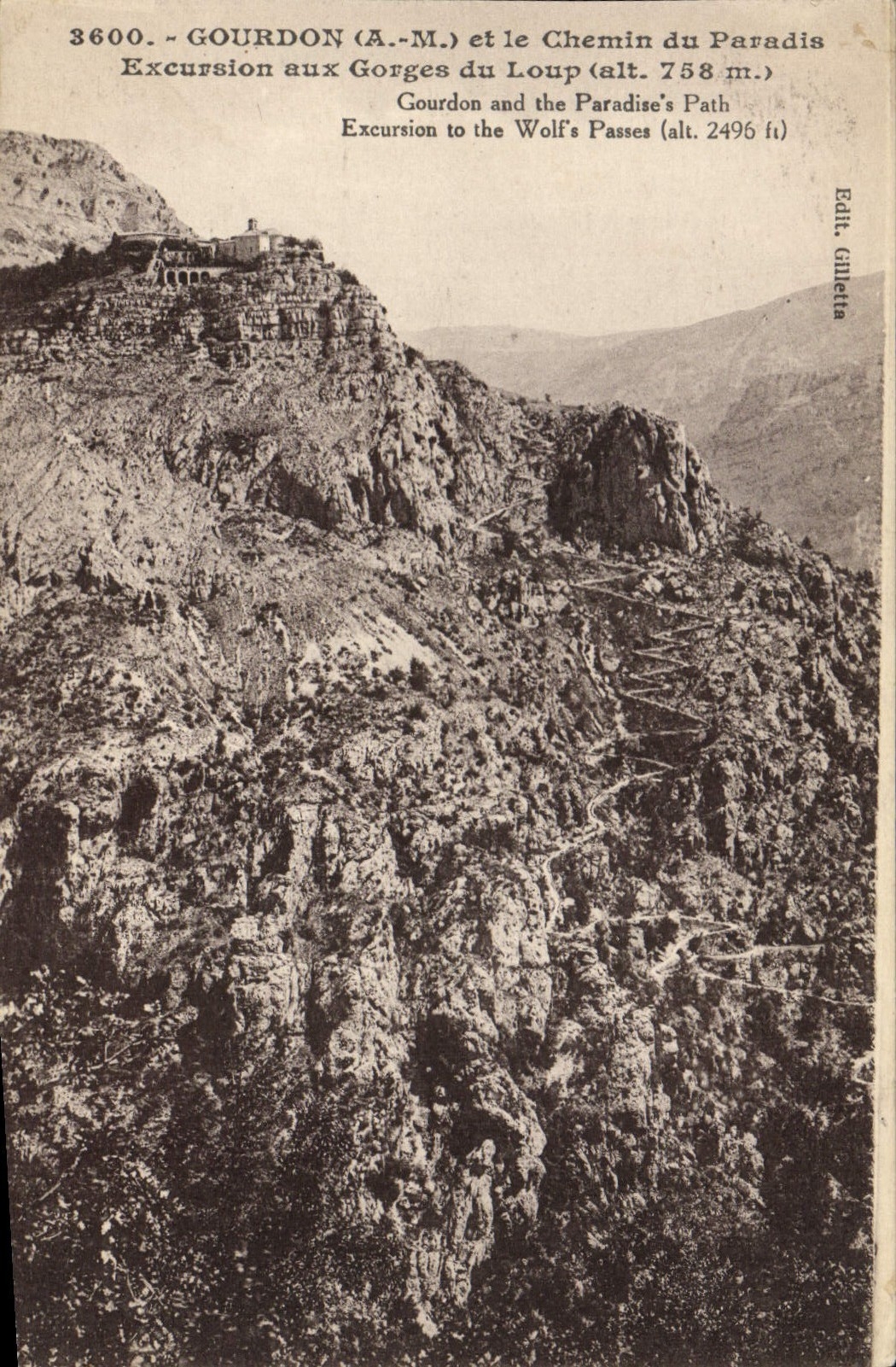 CPA Gourdon et le chemin Du Paradis Excursion aux gorges du Loup