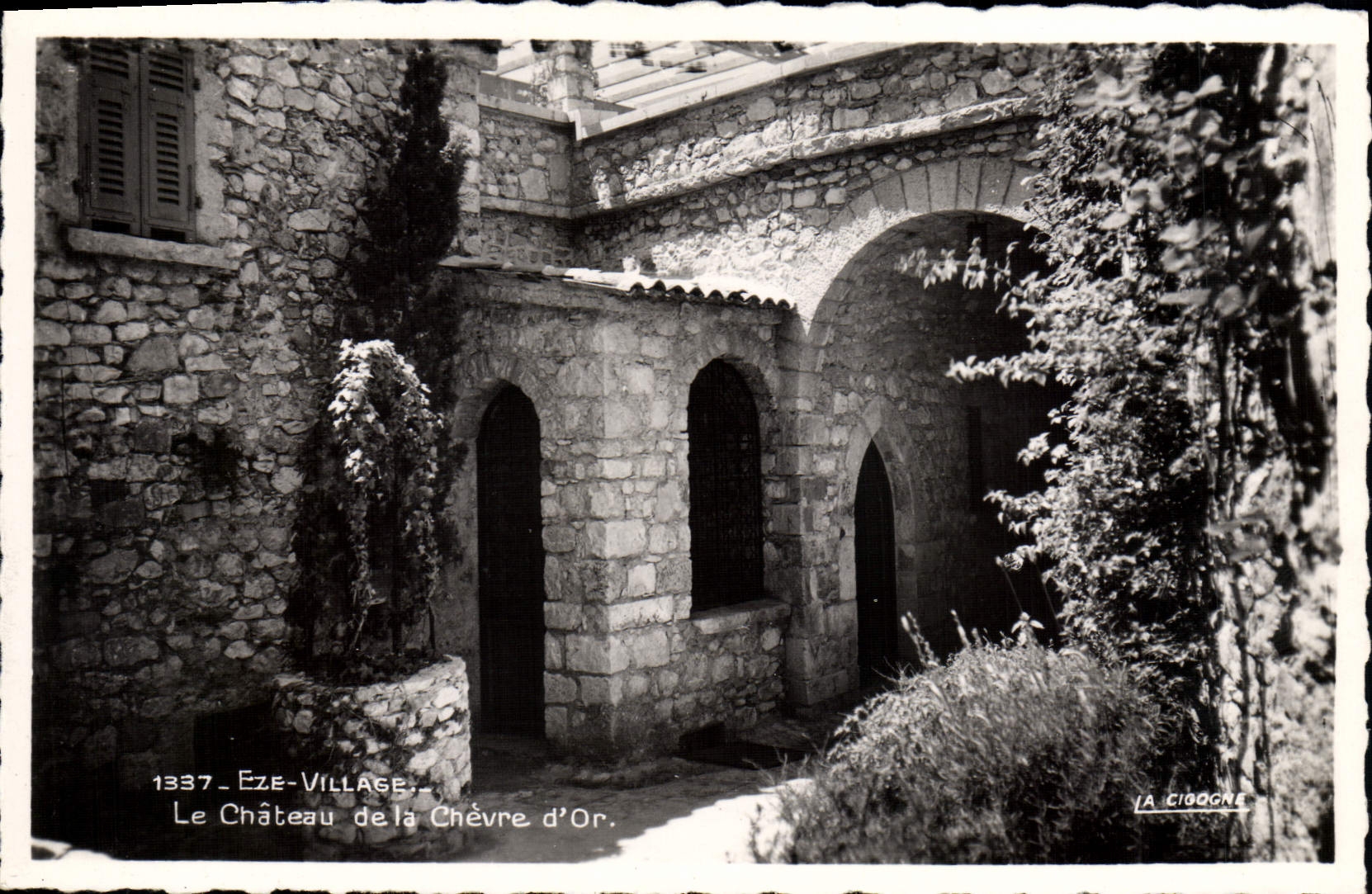 POSTAL Eze de la VENDIMIA el castillo de la cabra del oro