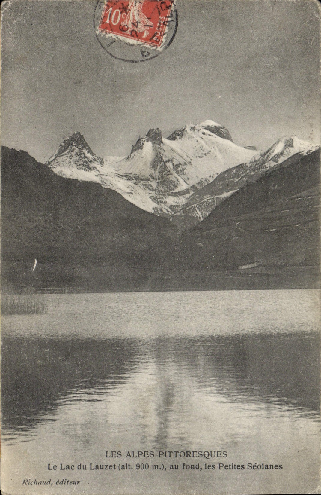 CPA Le Lac Lauzet Au fond les petites Seolanes