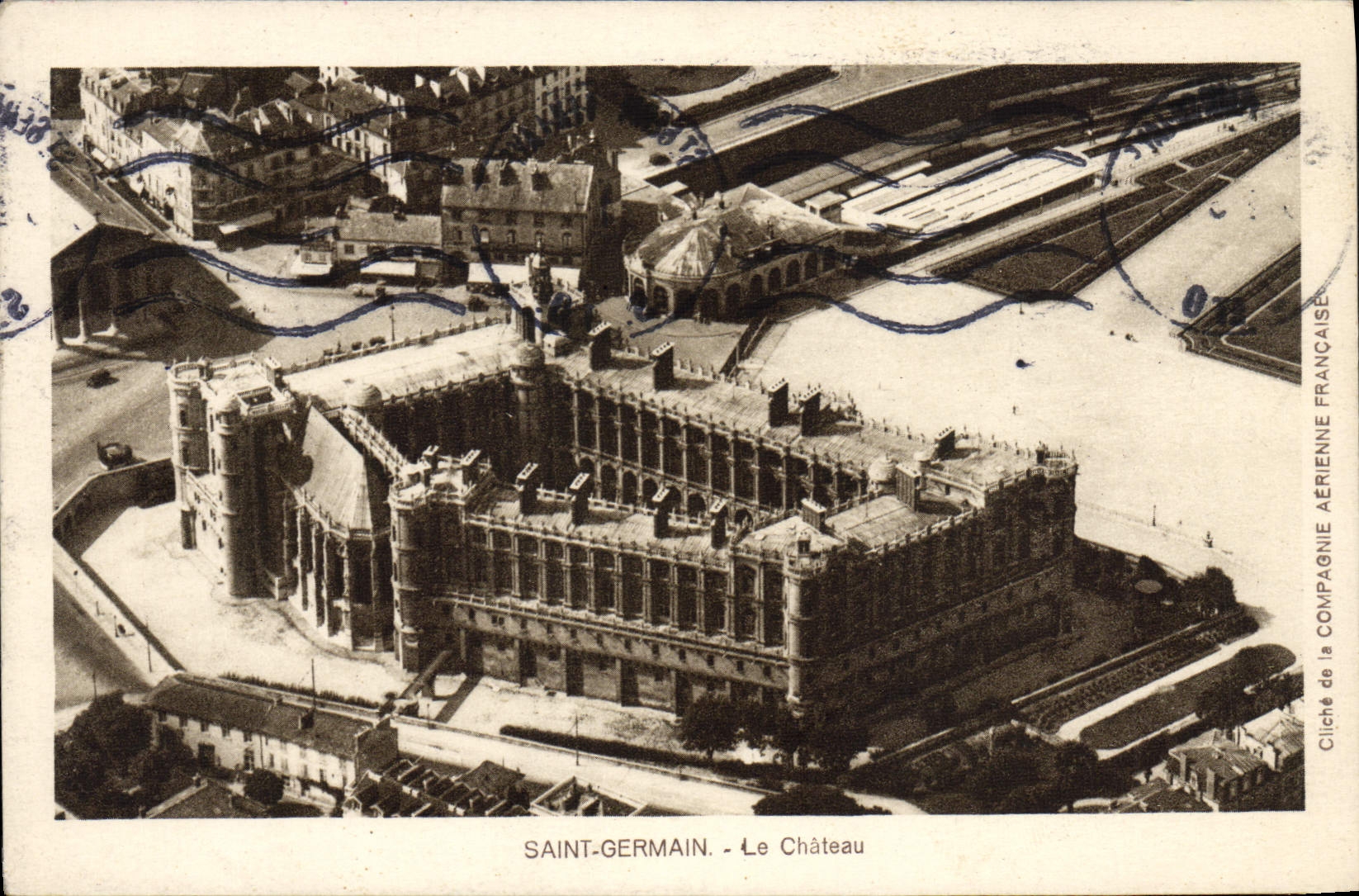 VINTAGE POSTCARD Saint Germain the Castle