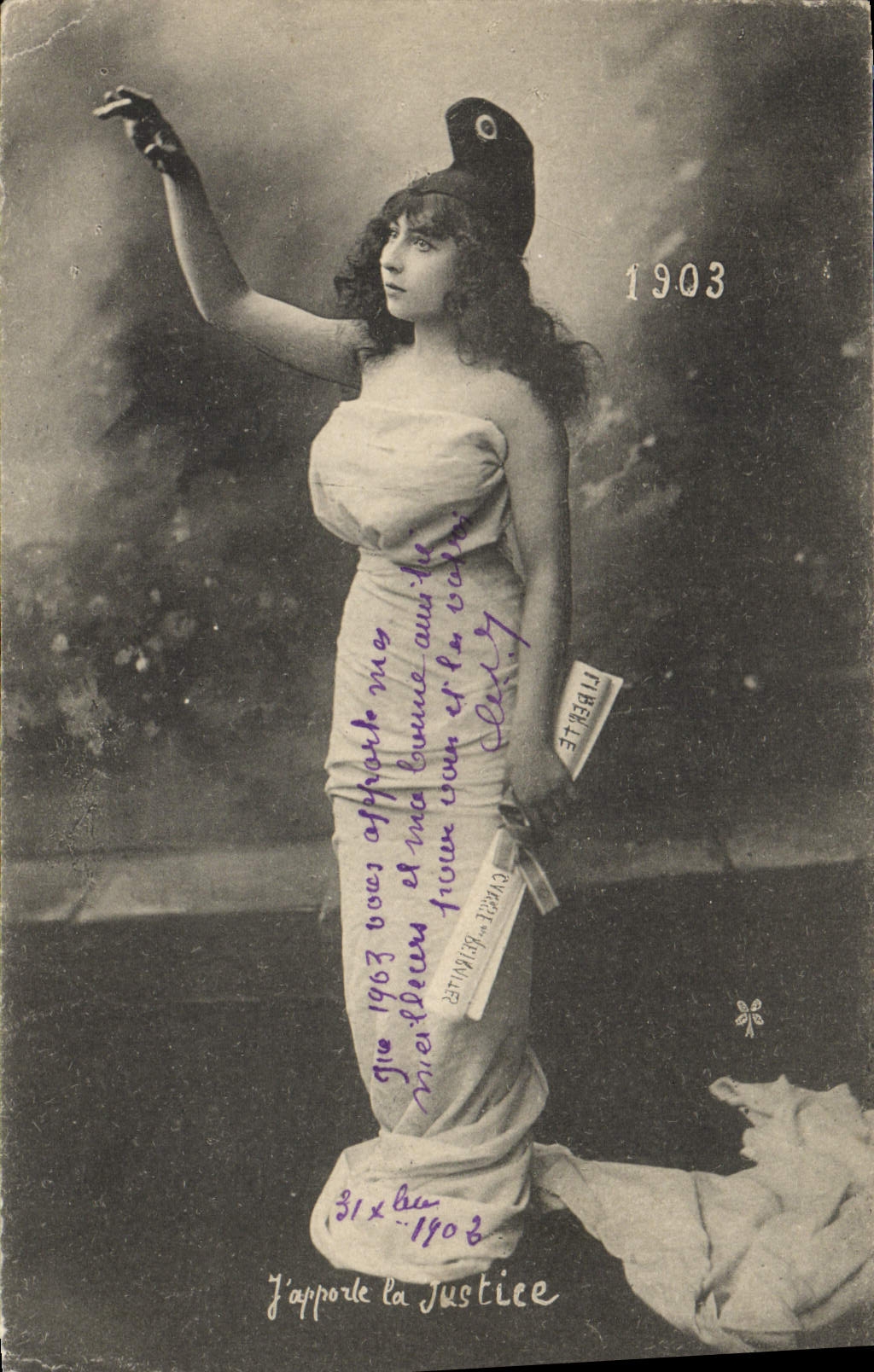VINTAGE POSTCARD Marianne Justice