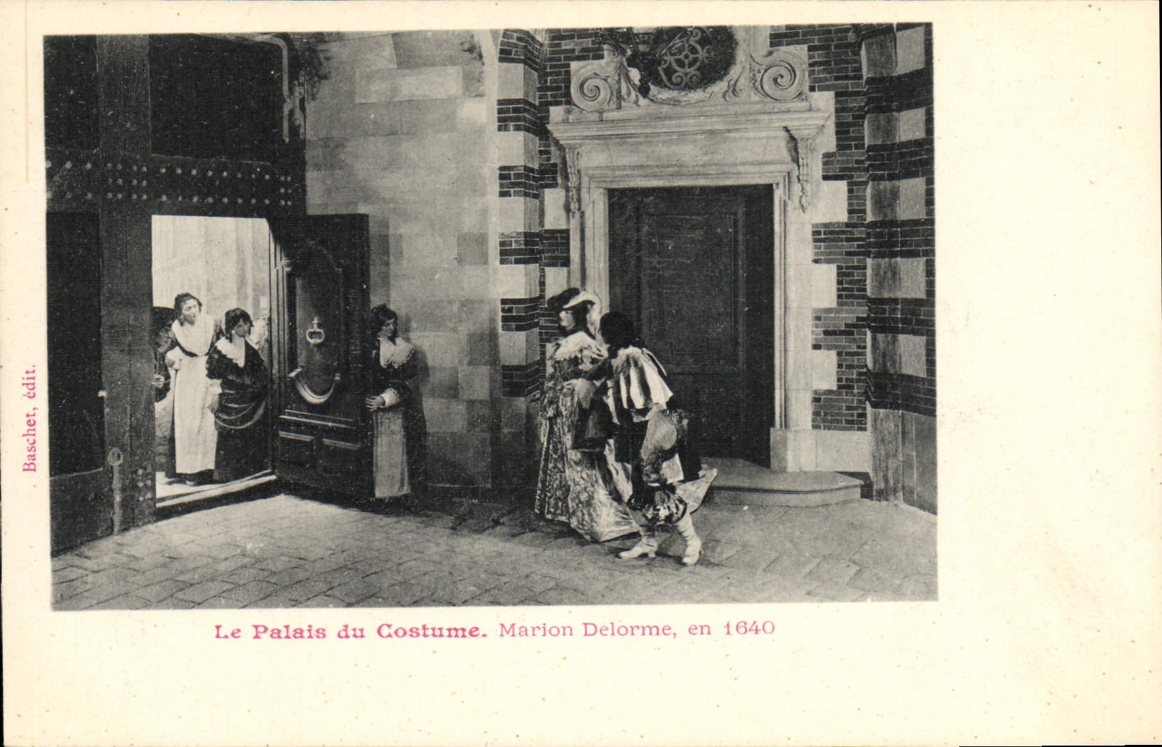 CPA Mode Le palais du costume Marion Delorme en 1640