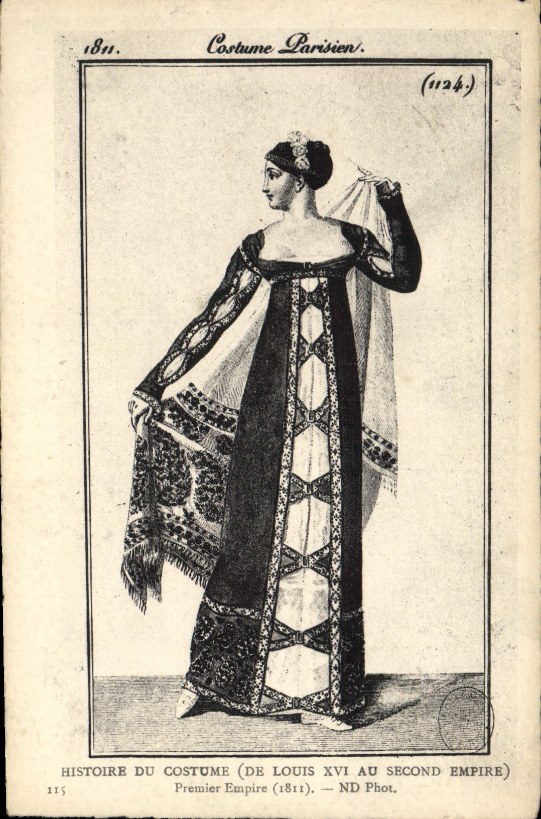CPA Mode Costume parisien Histoire du costume de Louis XVI au Second Empire Premier Empire 