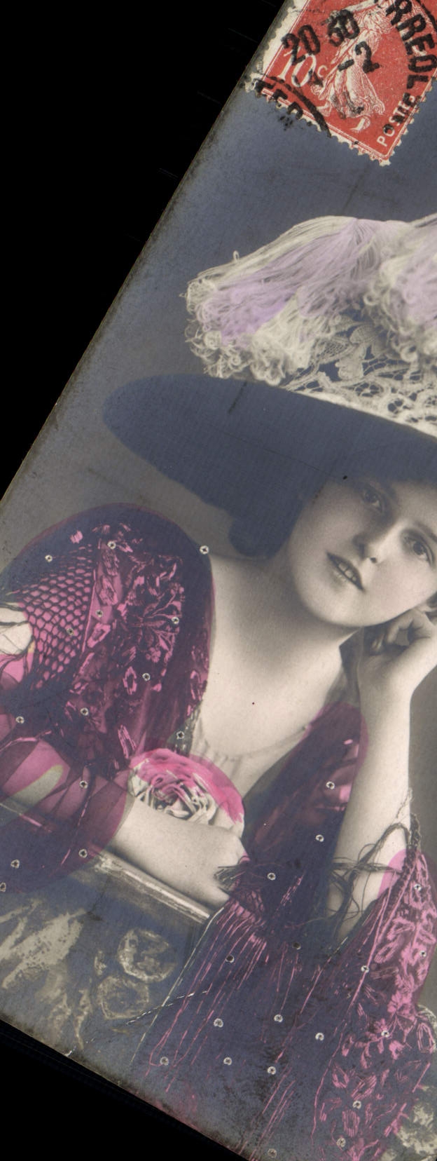 CPA Mode Femme Chapeau
