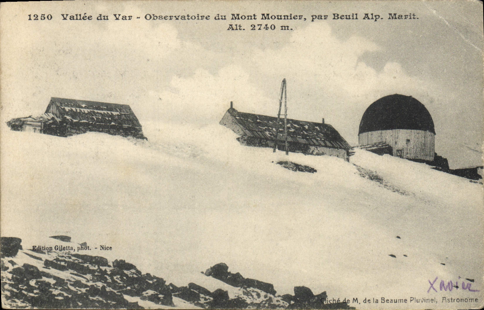 CPA Alpinisme Vallee du Var Observatoire du Mont Mounier par Beuil