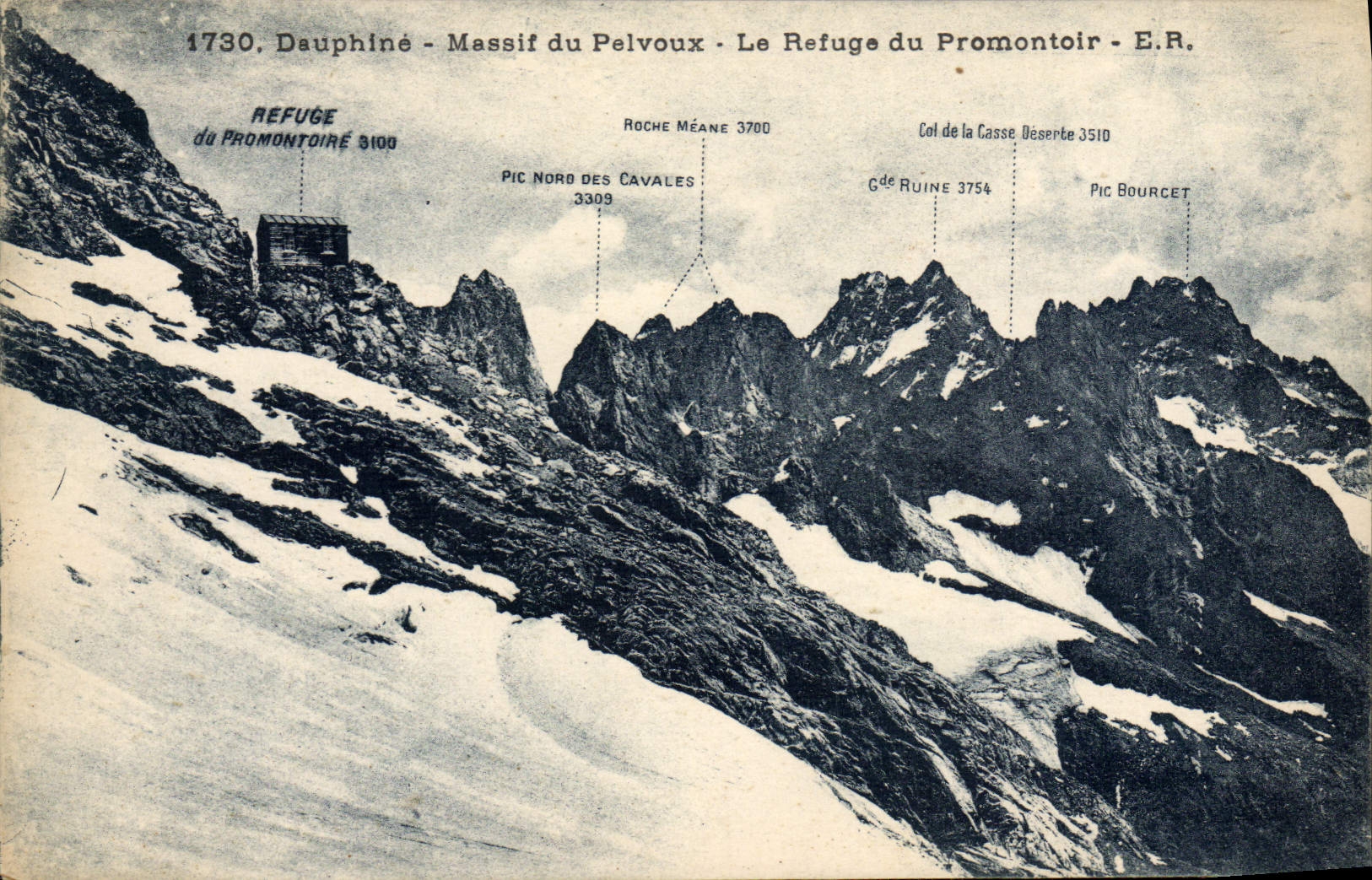 CPA Alpinisme Massif du Pelvoux le refuge du promontoir