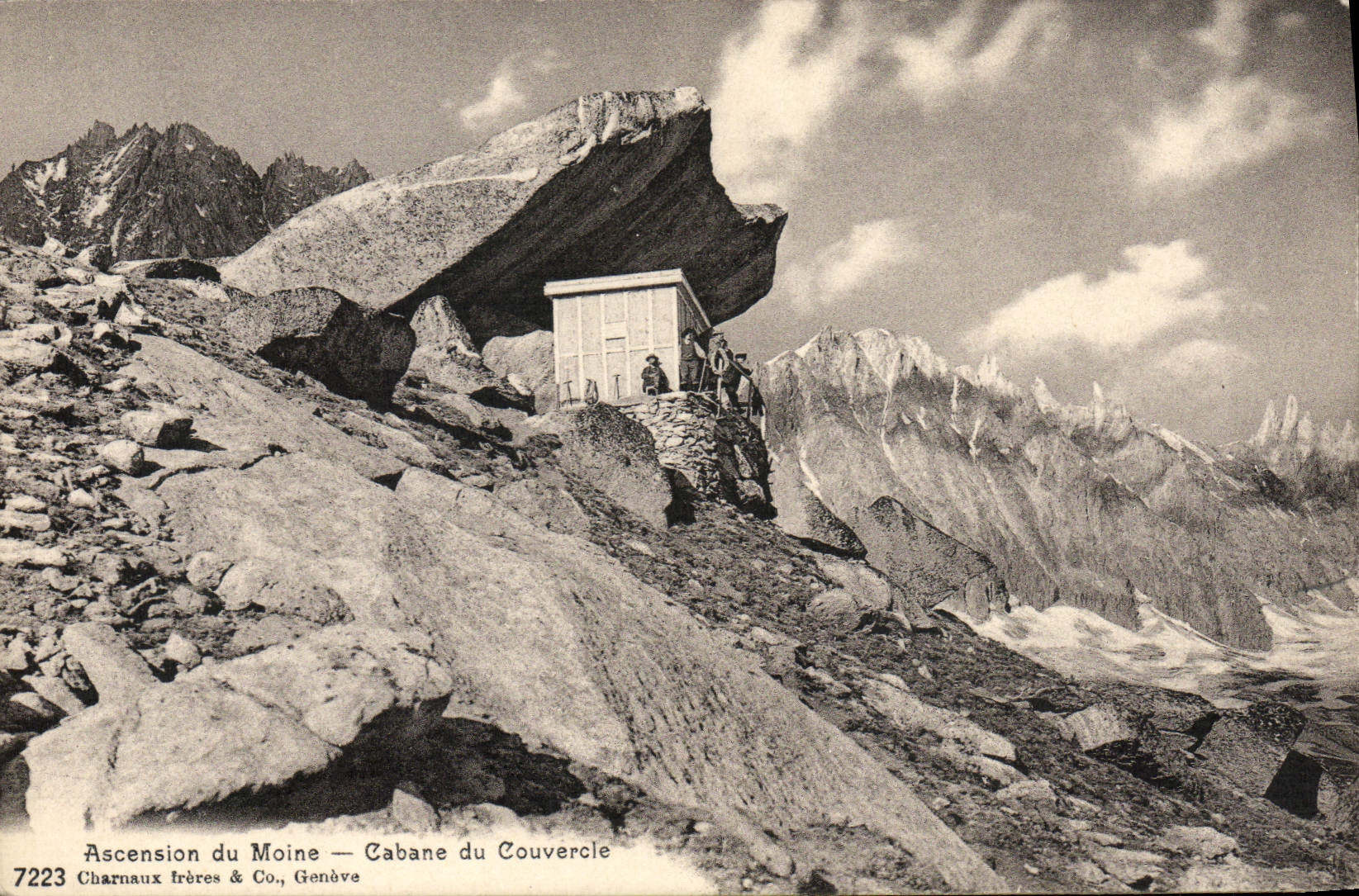 CPA Alpinisme Ascension du Moine Cabane du couvercle 