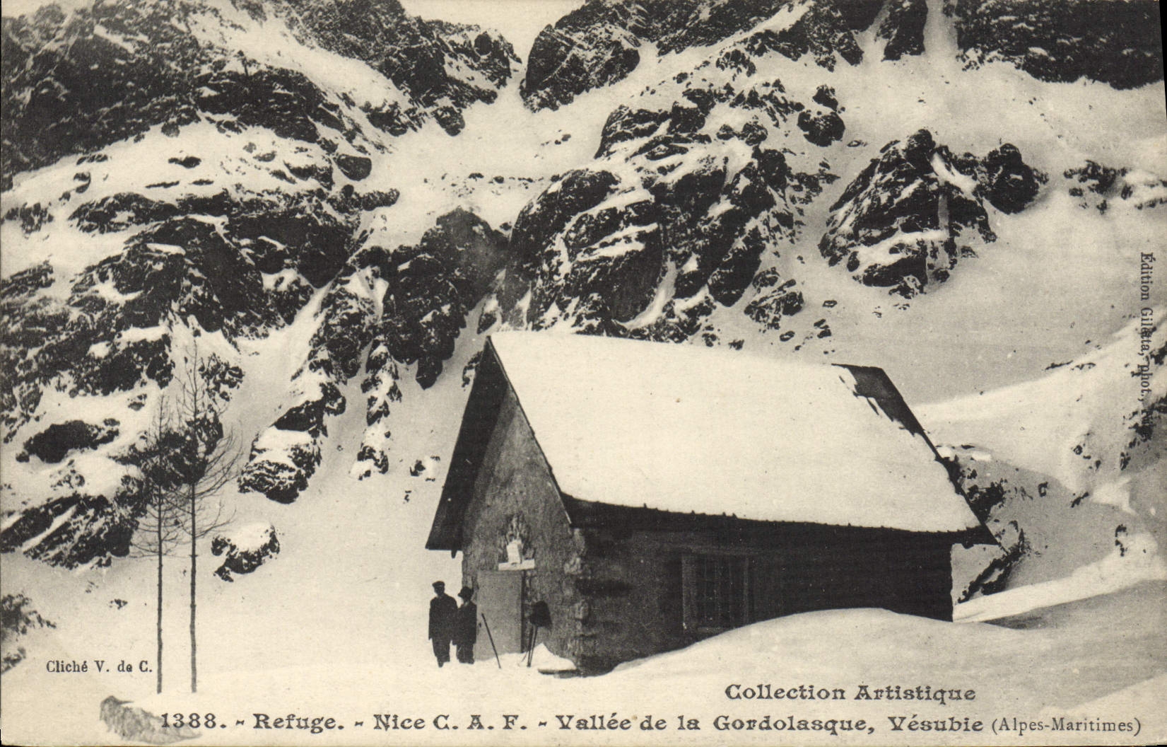CPA Alpinisme Refuge Nice CAF Vallee de la Gordolasque Vesubie 