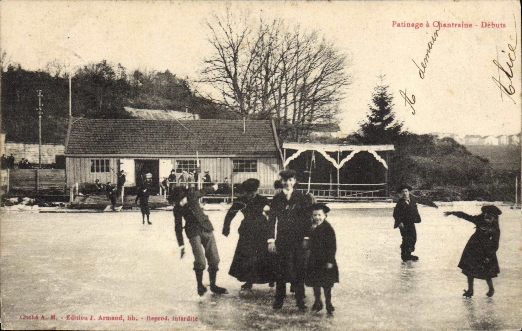 CPA Sports d'hiver Patinage Passage a Chantraine Debuts