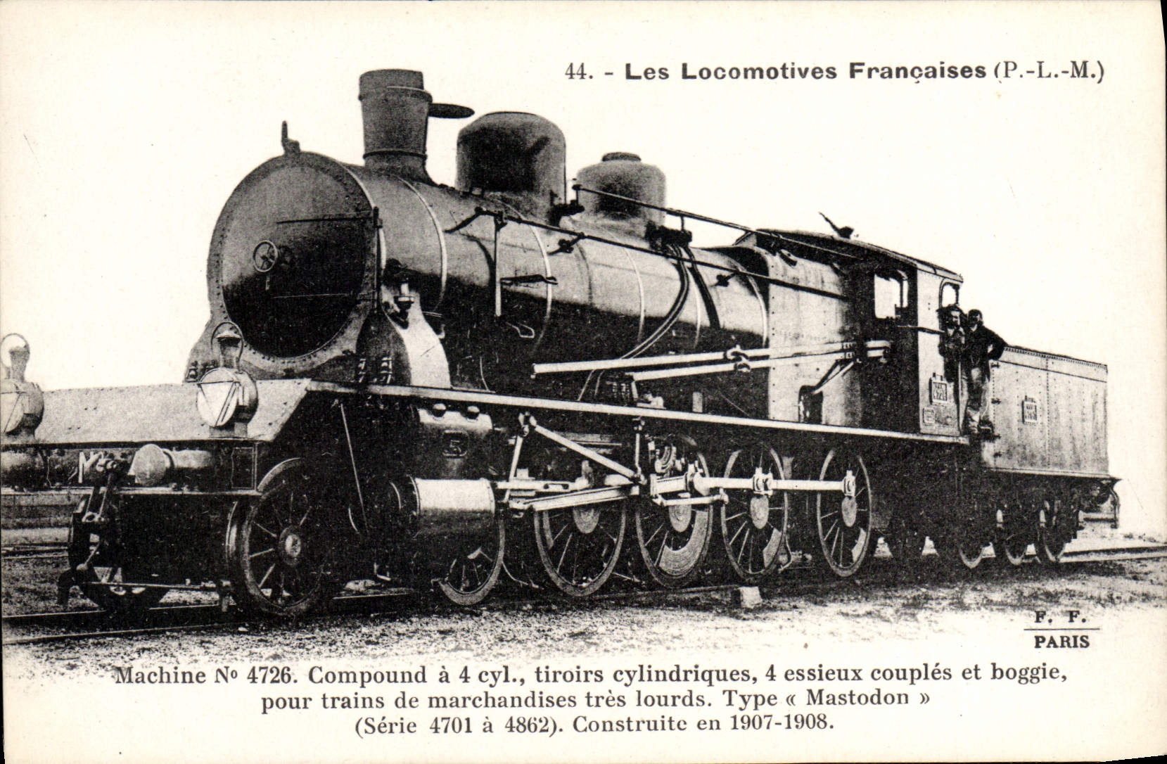 CPA Train Locomotive Machine 4726 