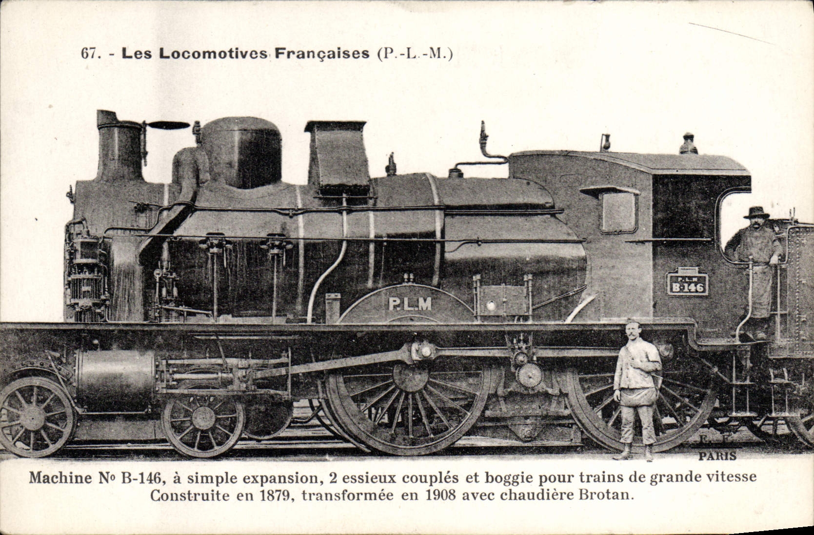 CPA Train Locomotive Machine B 146