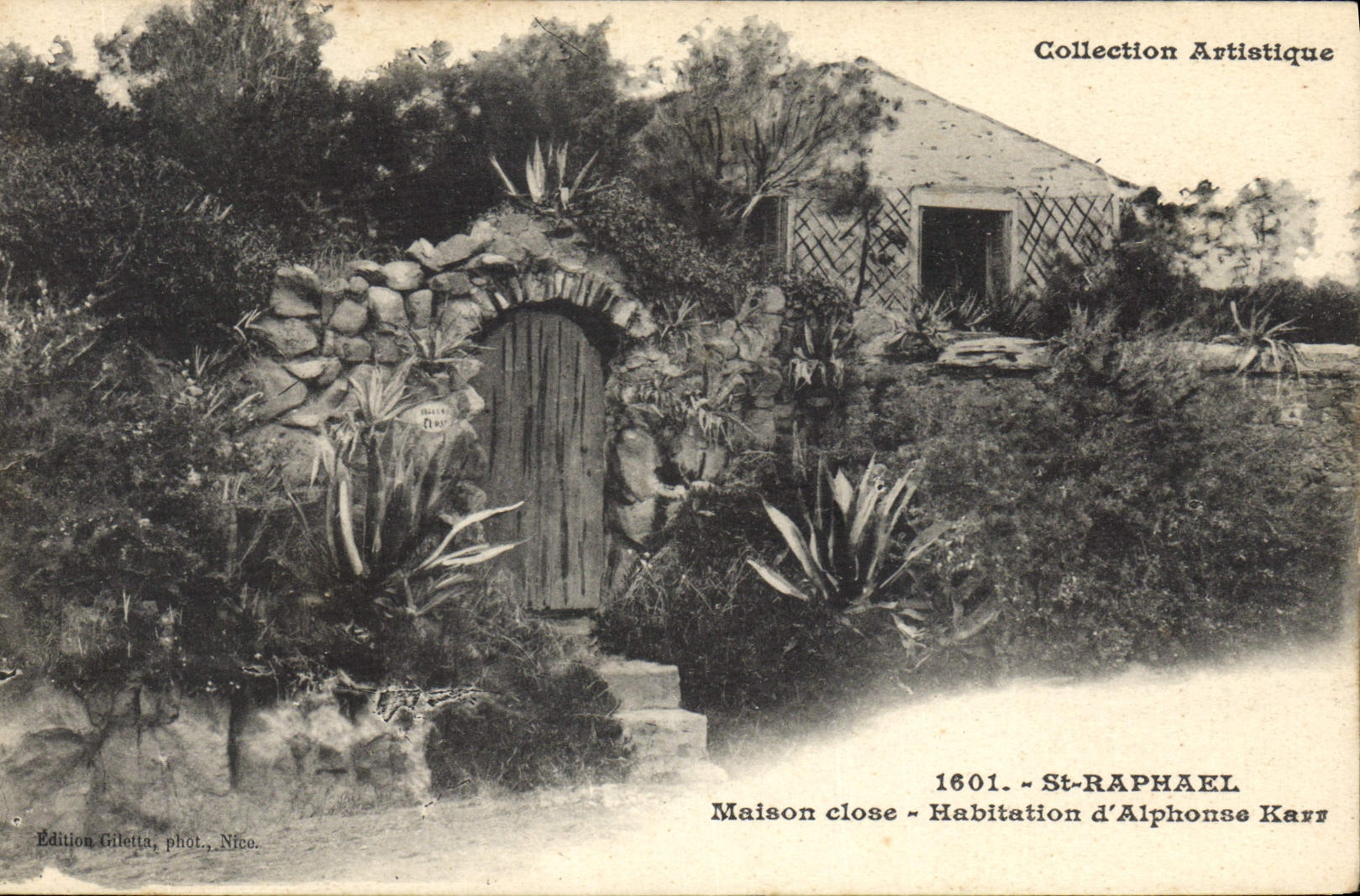 CPA Nu erotique Femme St Raphael Maison close Habitation d'Alphonse Karr