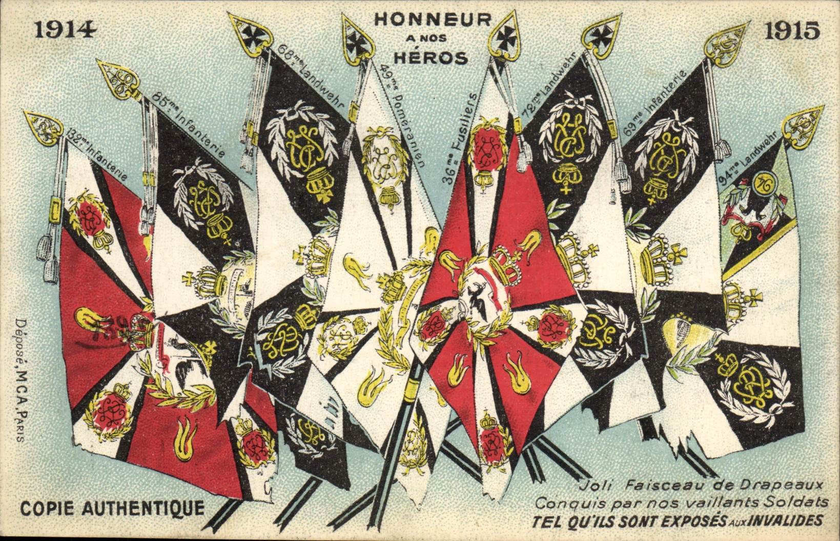 CPA Militaria Drapeaux 