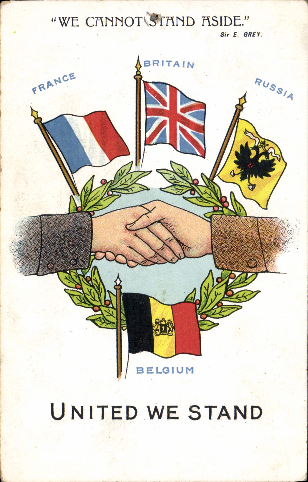 CPA Militaria Drapeaux