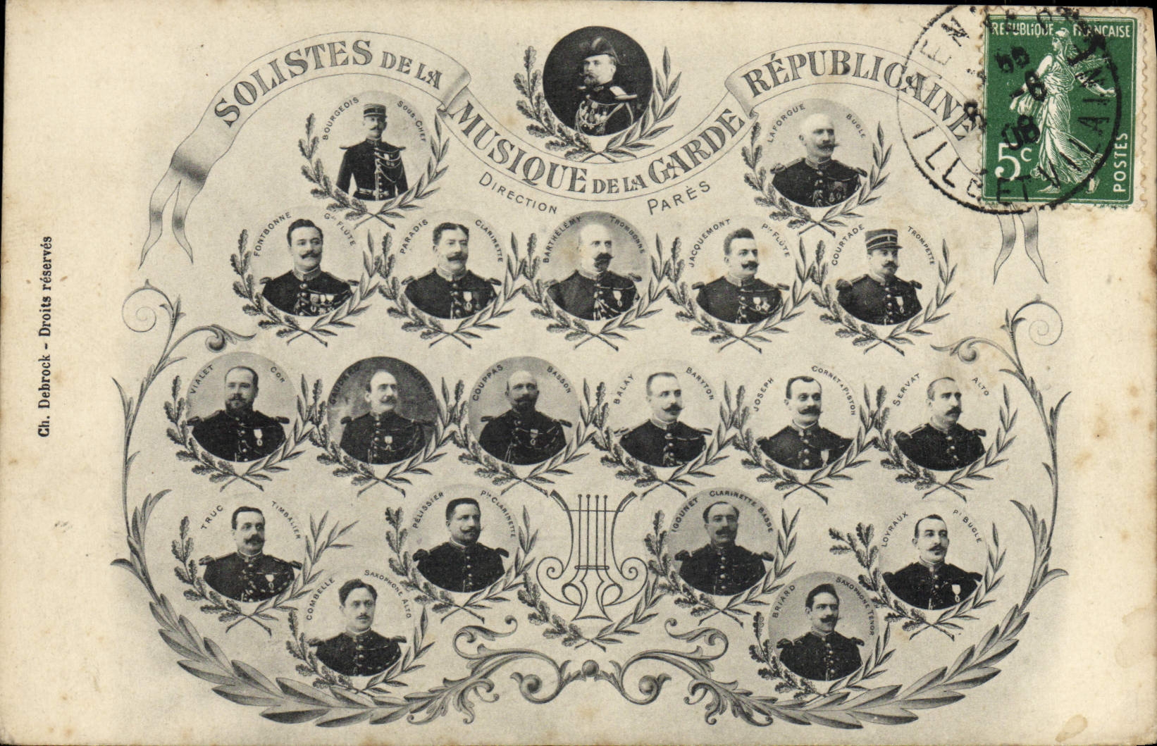 CPA Militaria Solistes de la musique de la Garde Republicaine 