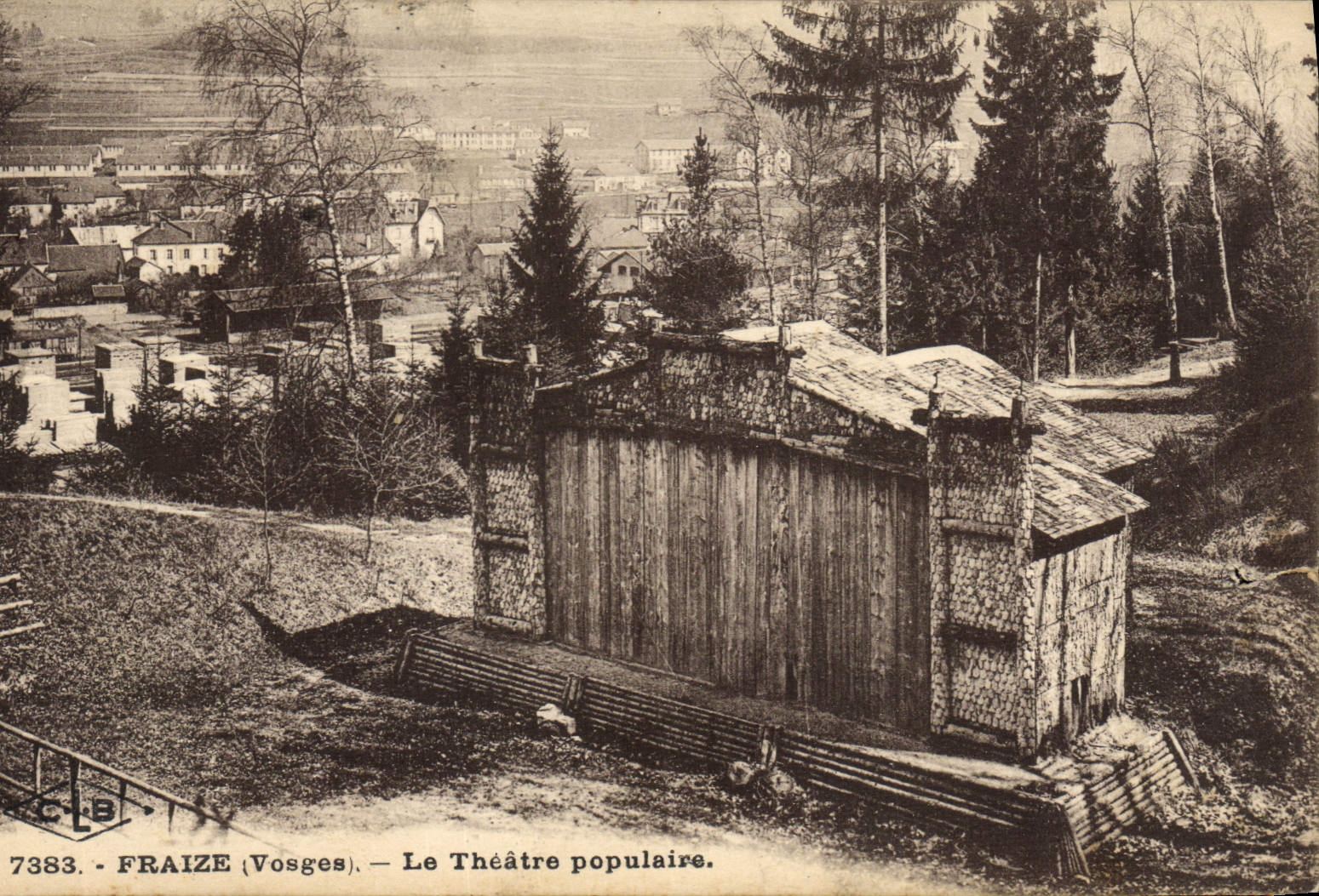 VINTAGE POSTCARD Fraize the popular Theater