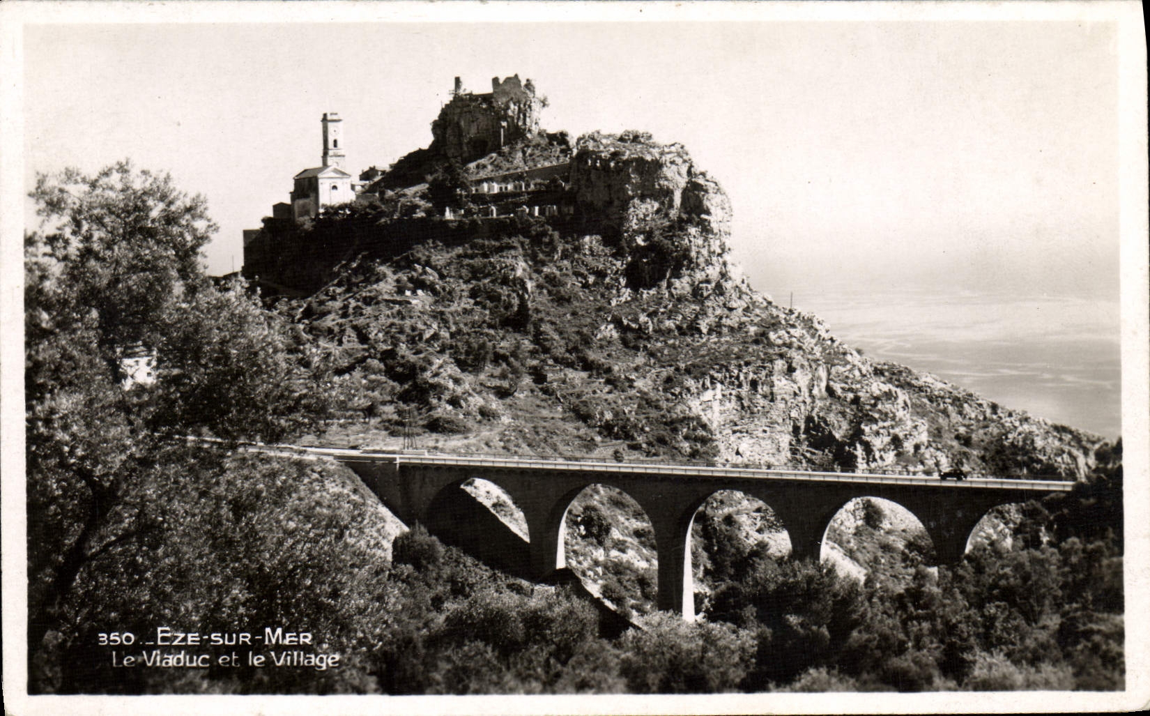 CPM Eze Sur Mer Le Viaduc Et Le Village