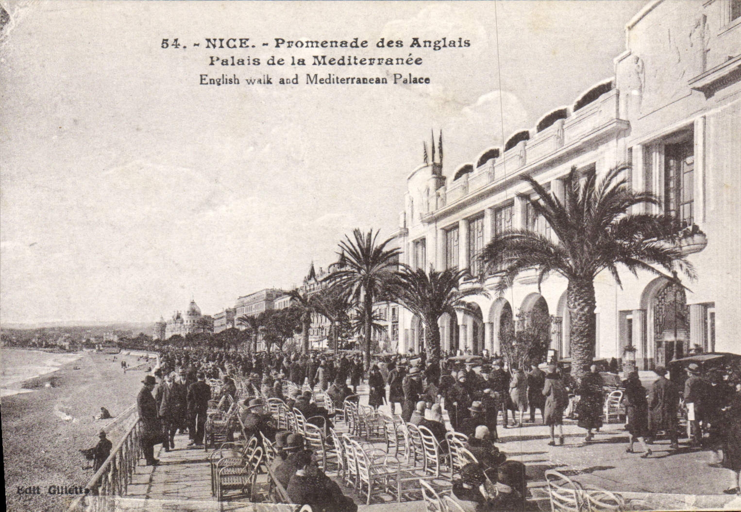 Caminata de la POSTAL de la VENDIMIA Niza del paladar inglés del mediterráneo