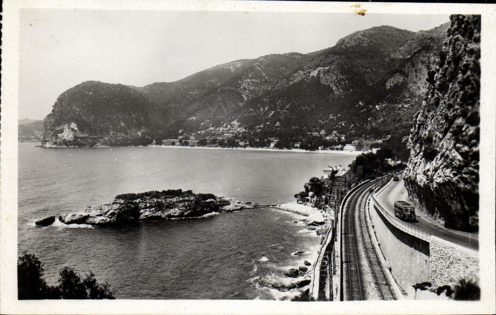 CPA Eze La Route De Nice A Monaco