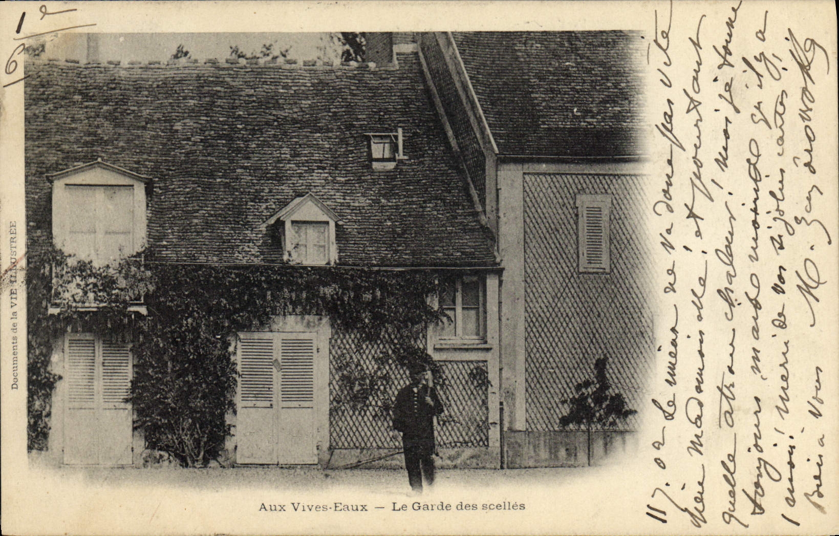 VINTAGE POSTCARD Justice With the Sharp Water keeps It seal