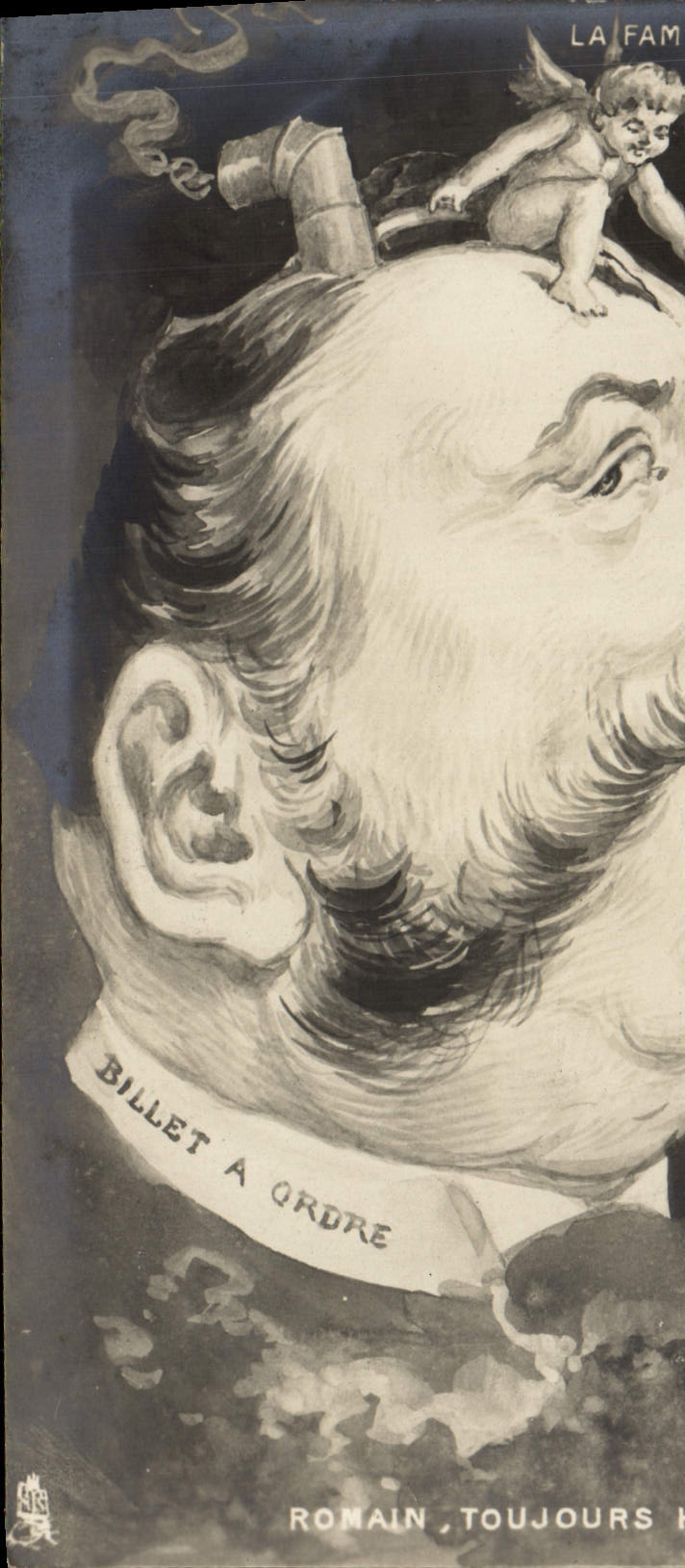 VINTAGE POSTCARD Justice the family Humbert Note Romain promissory