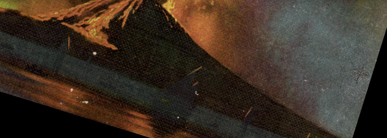 VINTAGE POSTCARD Volcano Napoli Vesuvio in eruzione