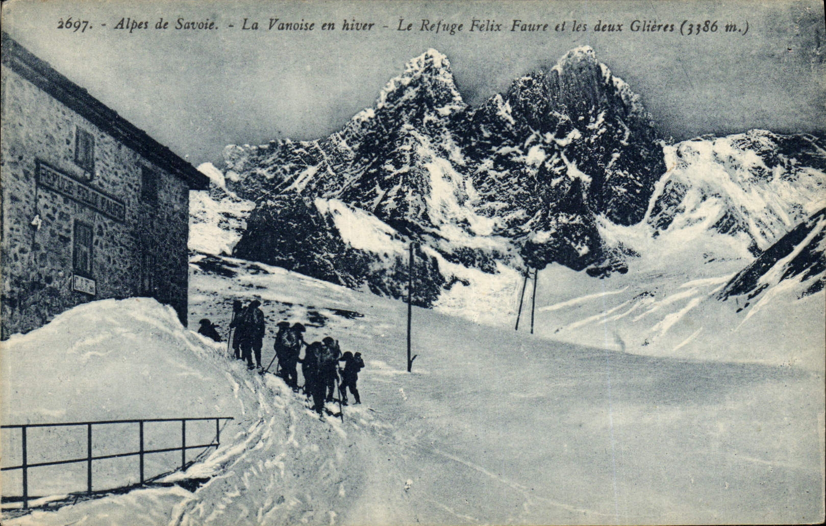 CPA Alpinisme Alpes de Savoie La Vanoise en hiver Le refuge Felix Faure et les deux Glieres 