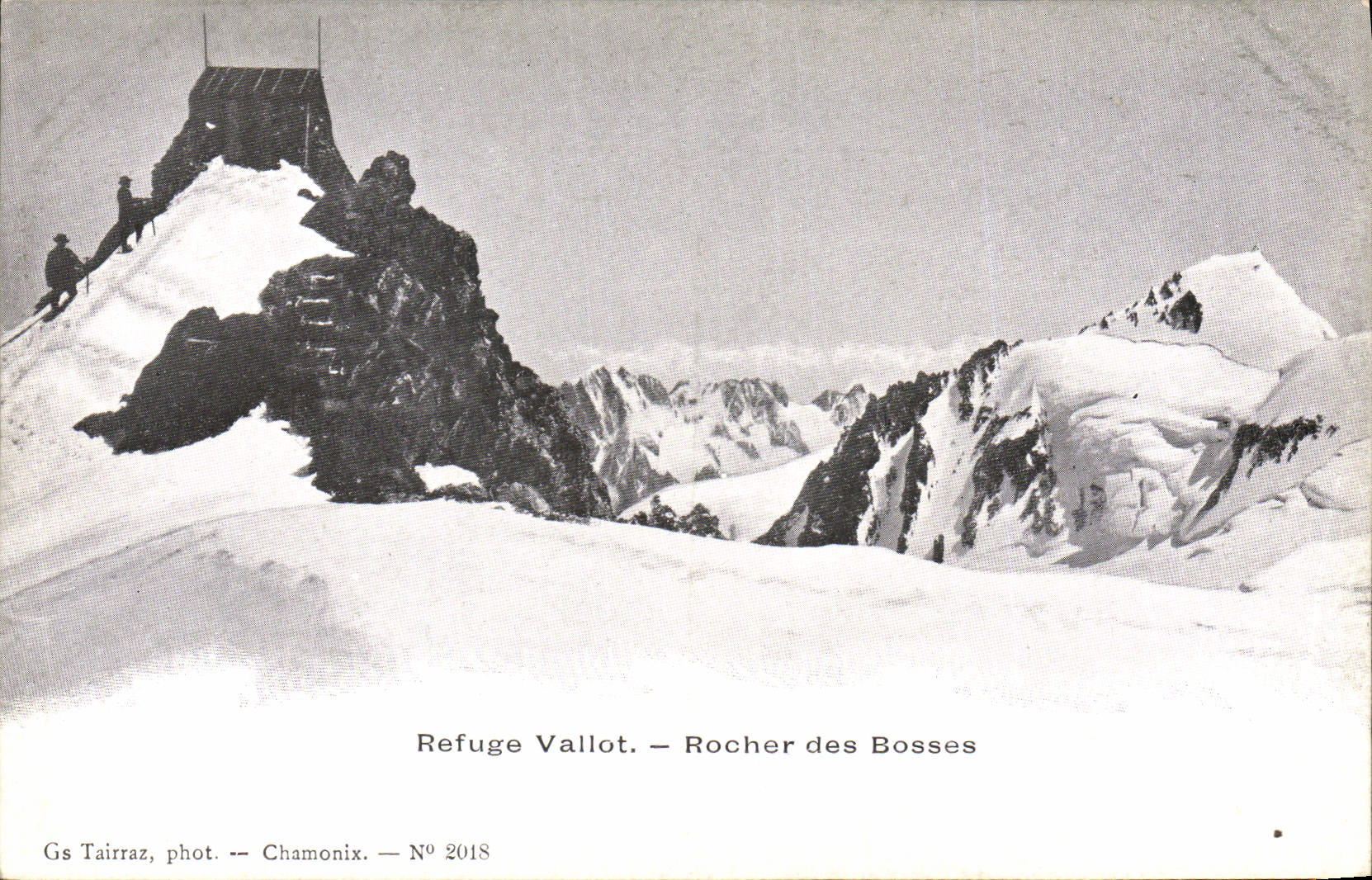 VINTAGE POSTCARD Alpinism Refuge Vallot Rock of the Bumps