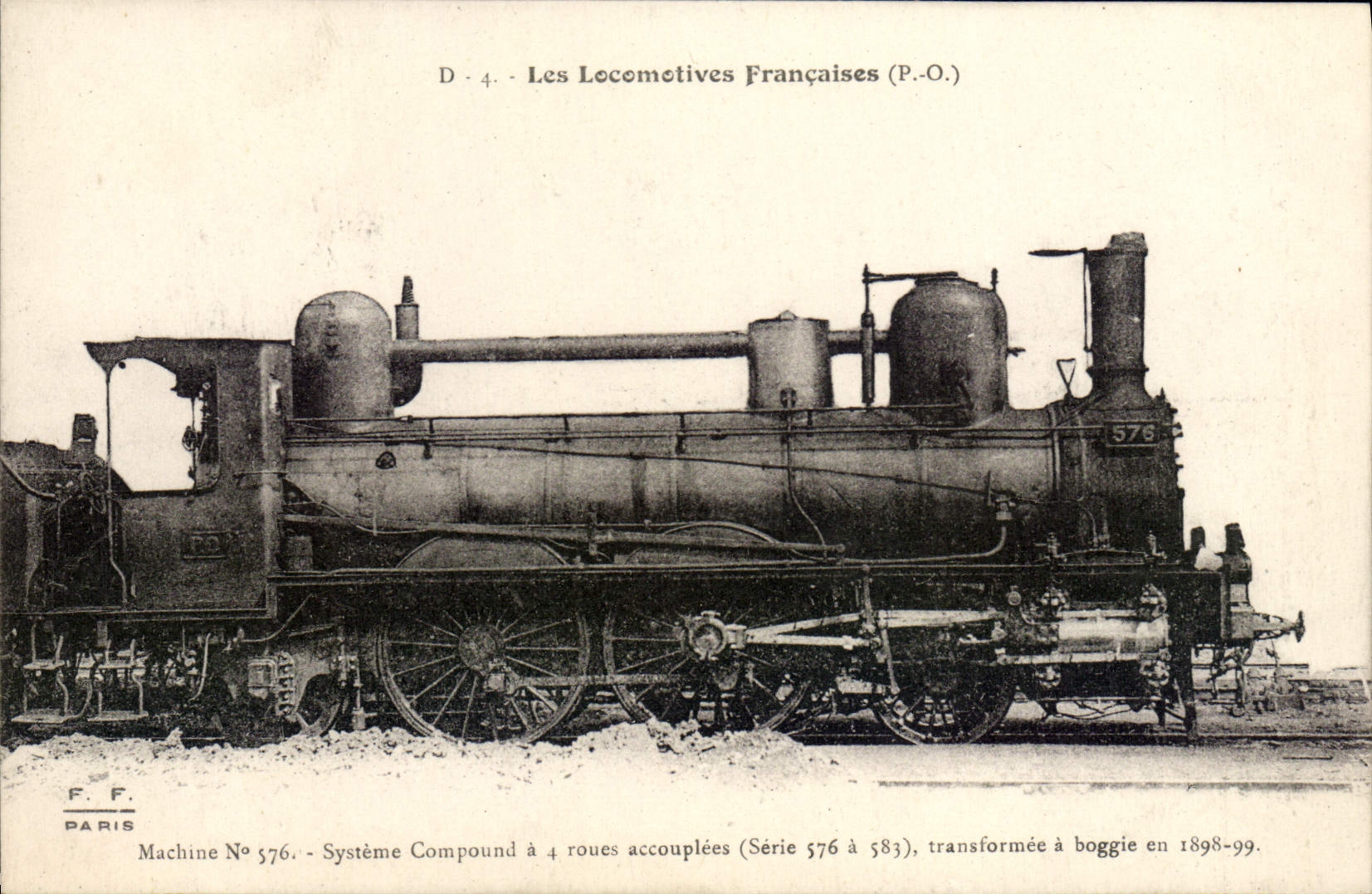 CPA Train Locomotive Machine 576