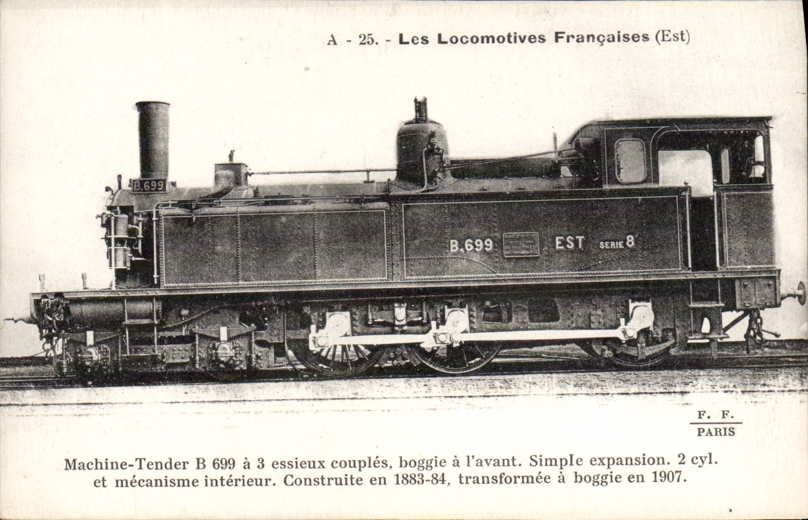 CPA Train Locomotive Machine Tender B 699