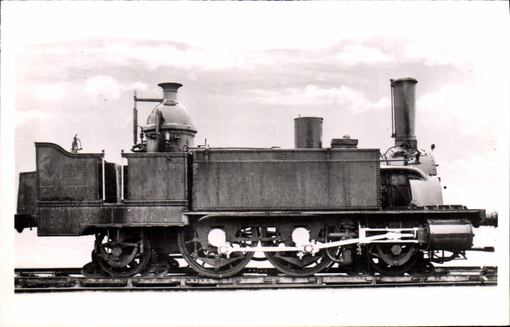 MODERN CARD Train Engine 8 Series 8 and 9 of the Co of Orleans ex line of Seals