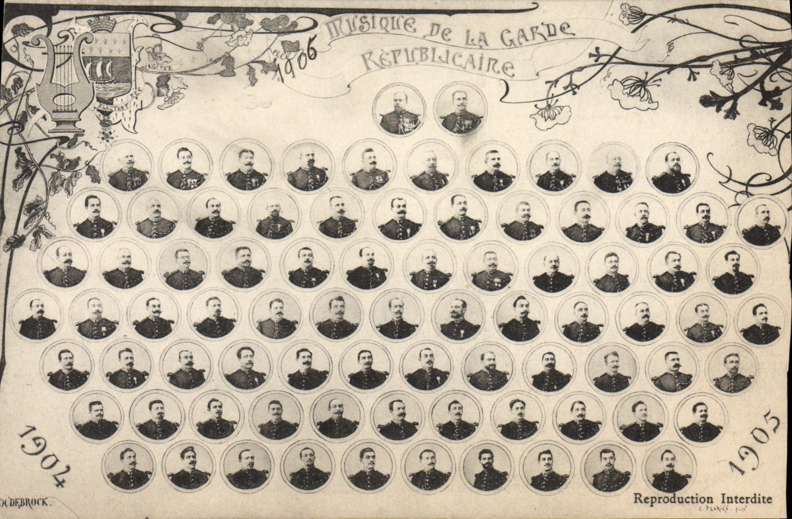 CPA Militaria Garde Republicaine Musique