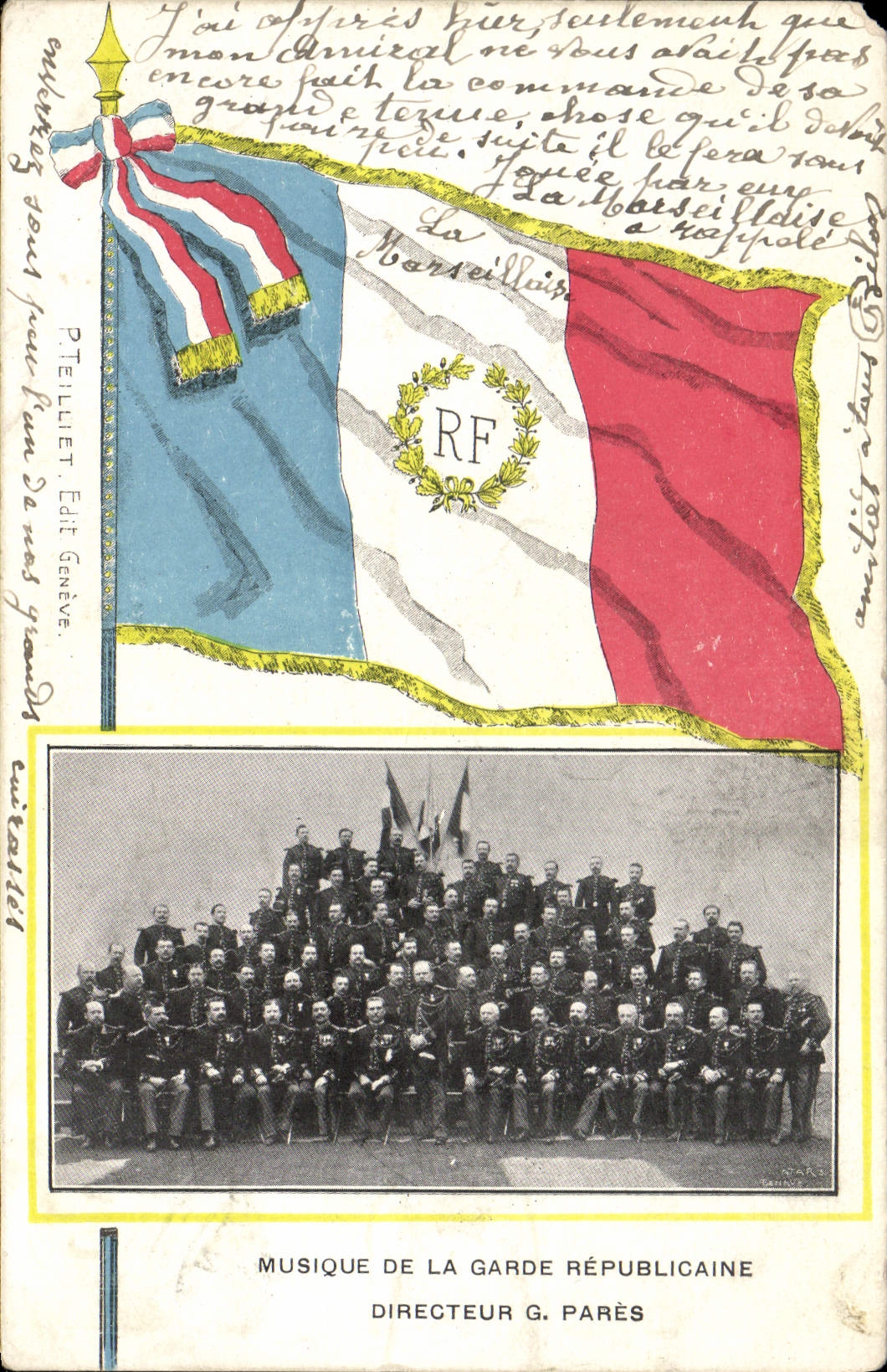 CPA Militaria Garde Republicaine Musique Gabriel Pares 