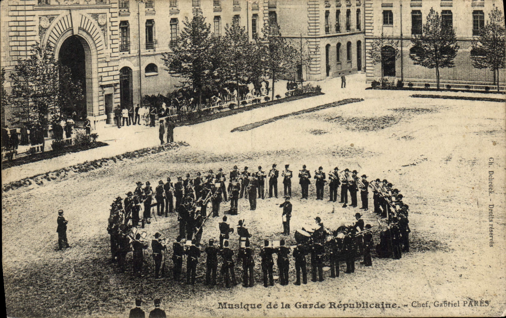 CPA Militaria Musique de la Garde Republicaine 