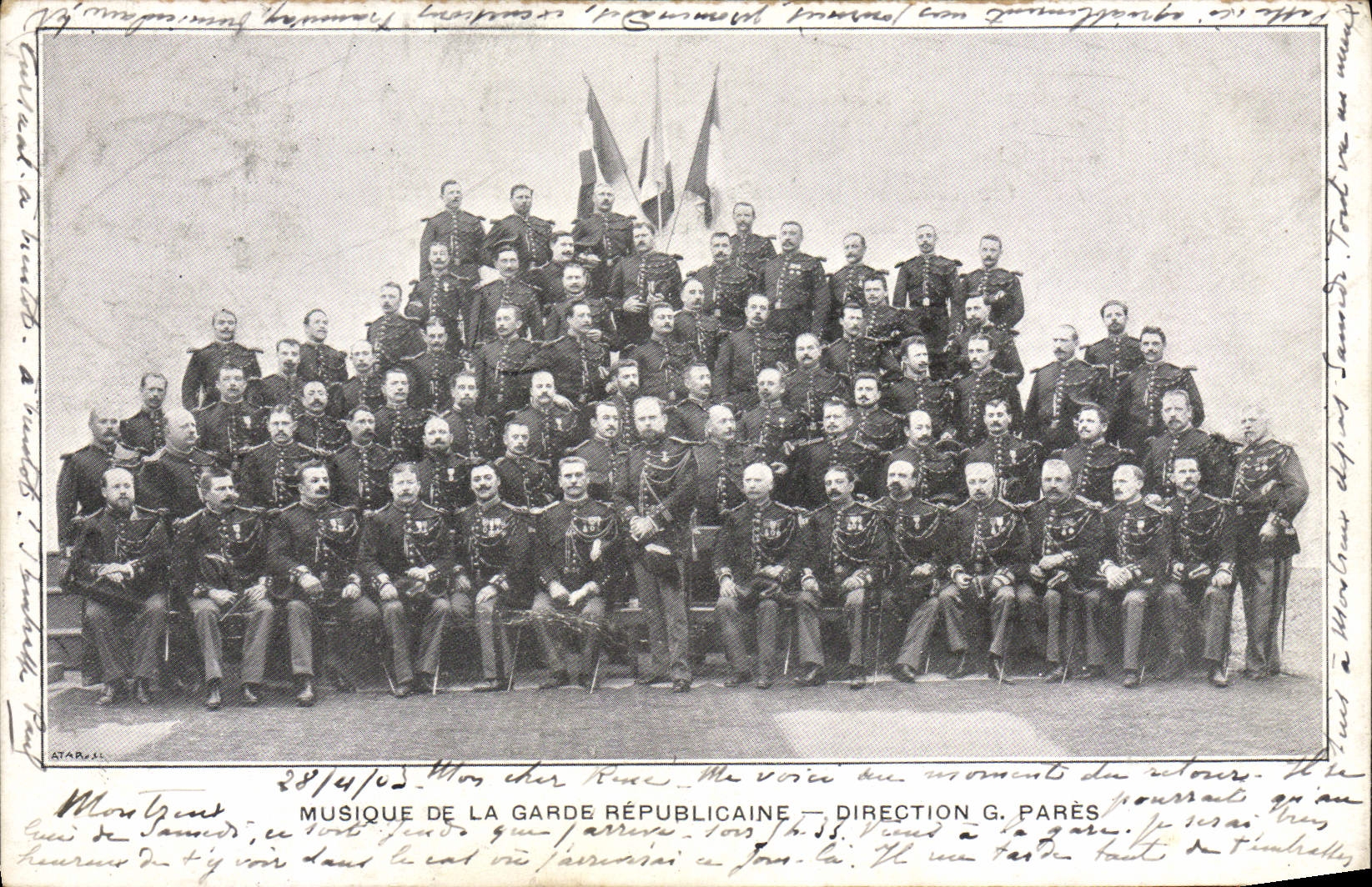CPA Militaria Garde Republicaine Musique G Pares 