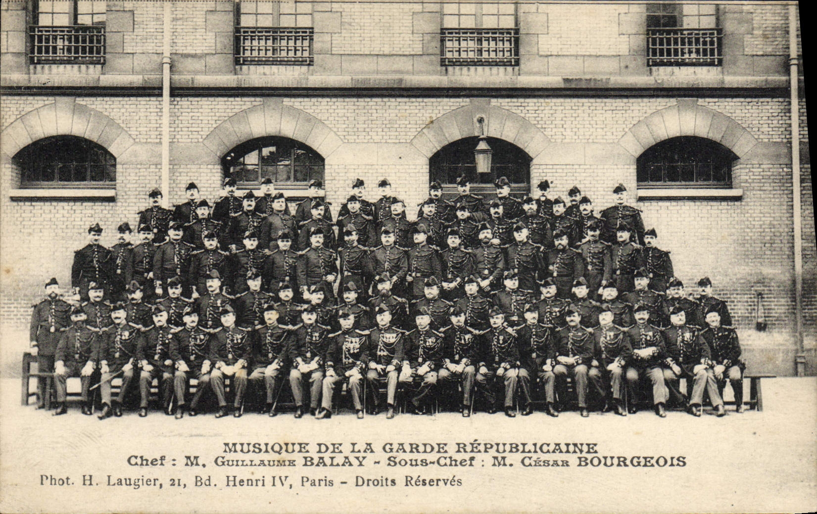 CPA Militaria Garde Republicaine Musique Guillaume Balay Cesar Bourgeois