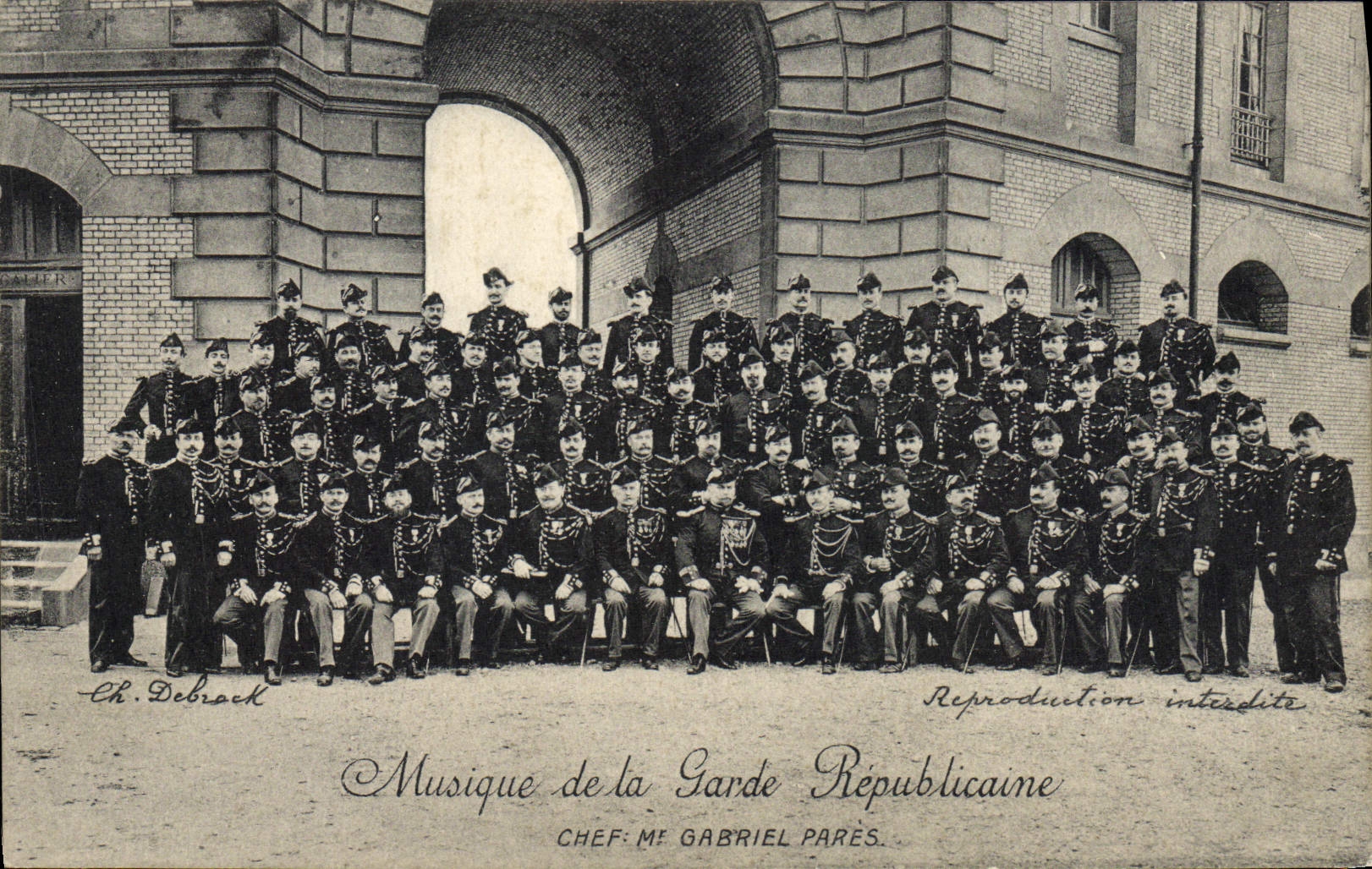 CPA Militaria Garde Republicaine Musique Gabriel Pares