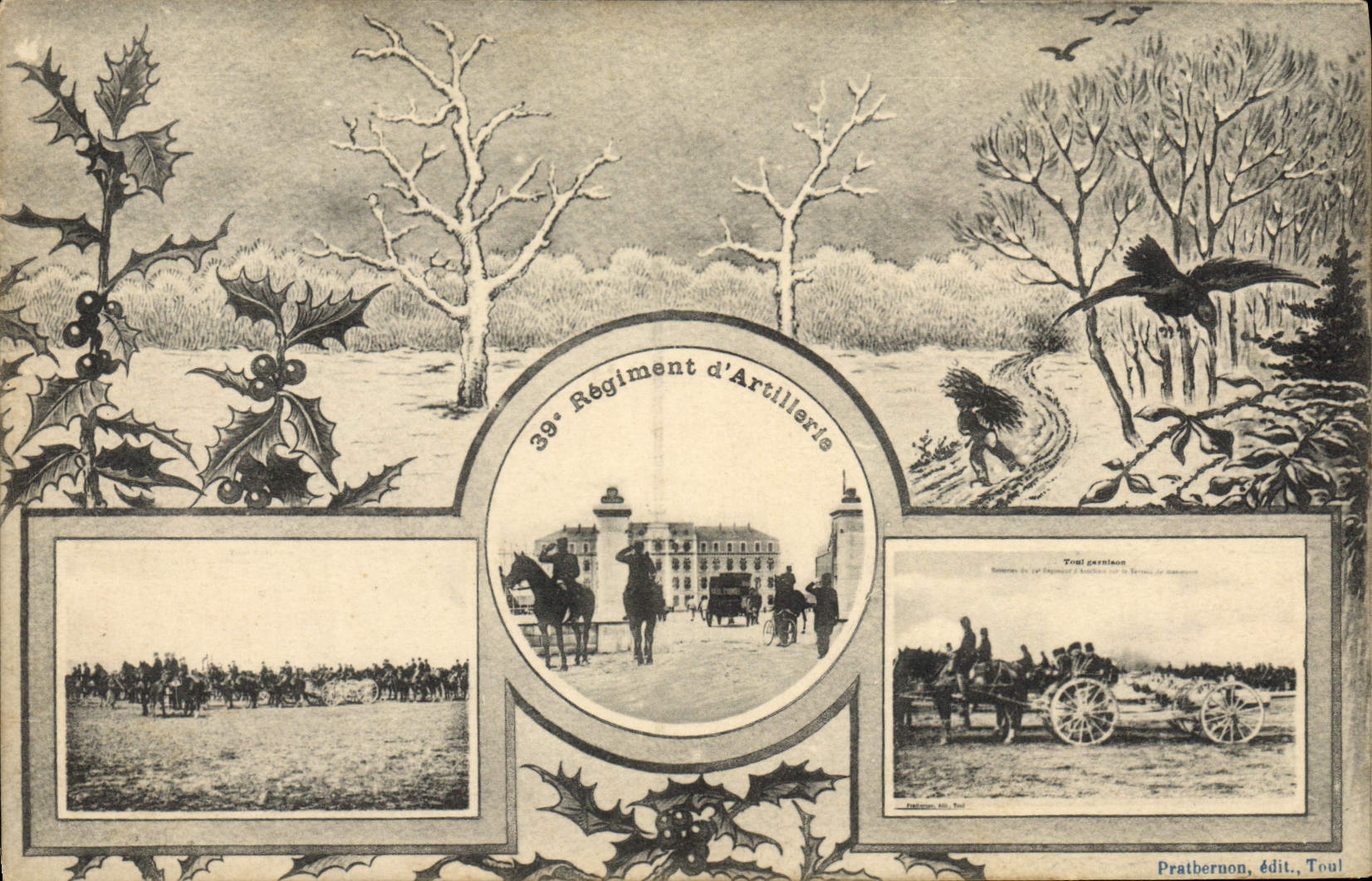 CPA Militaria 39eme regiment d'artillerie