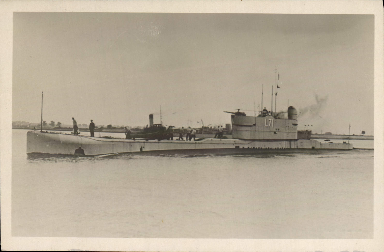 Real photo Underwater Warship