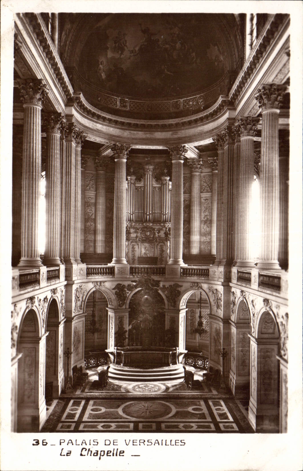 CPA Palais De Versailles La Chapelle orgue