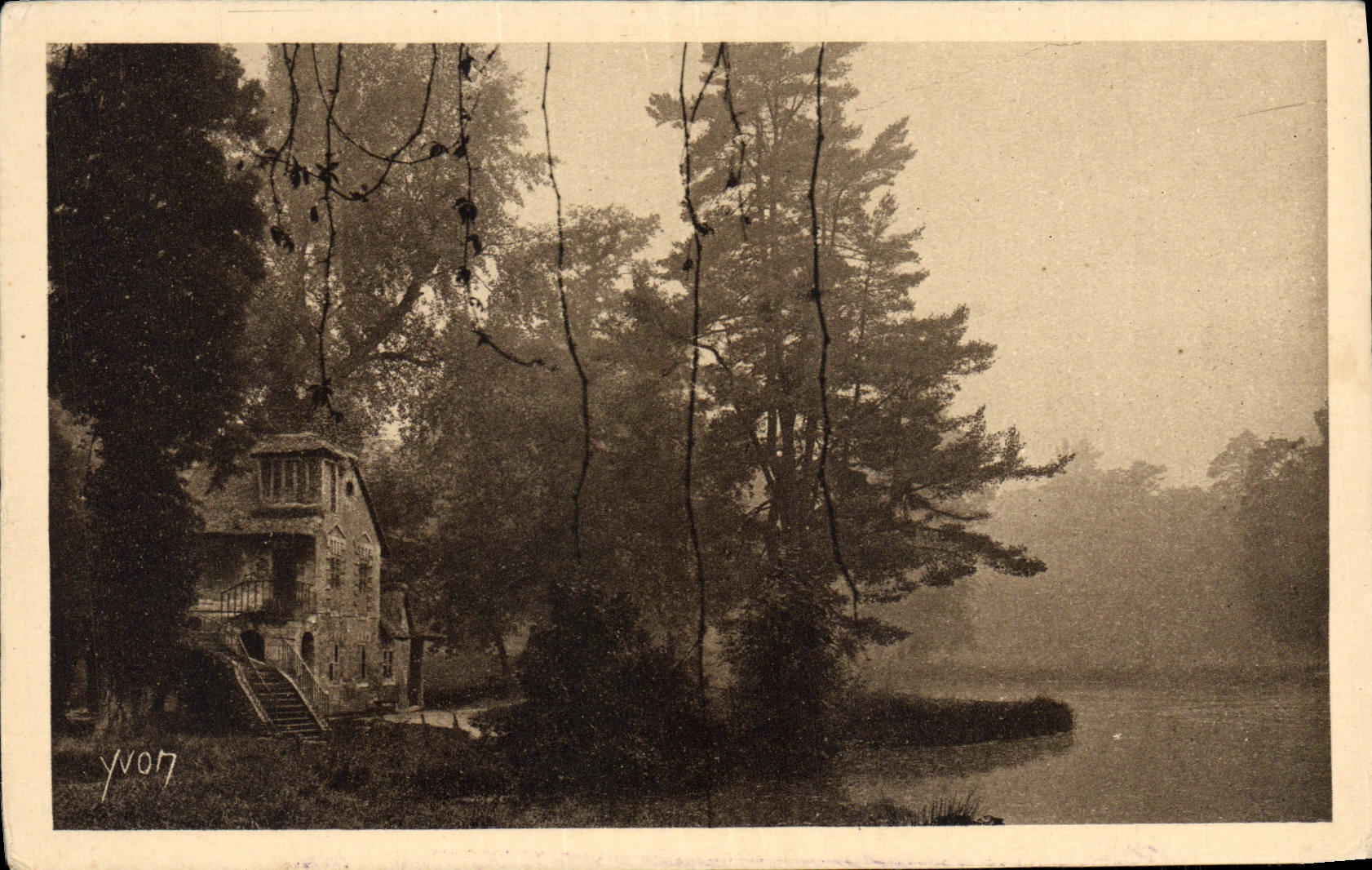 VINTAGE POSTCARD Palate Of Versailles Mill of Marie Antoinette