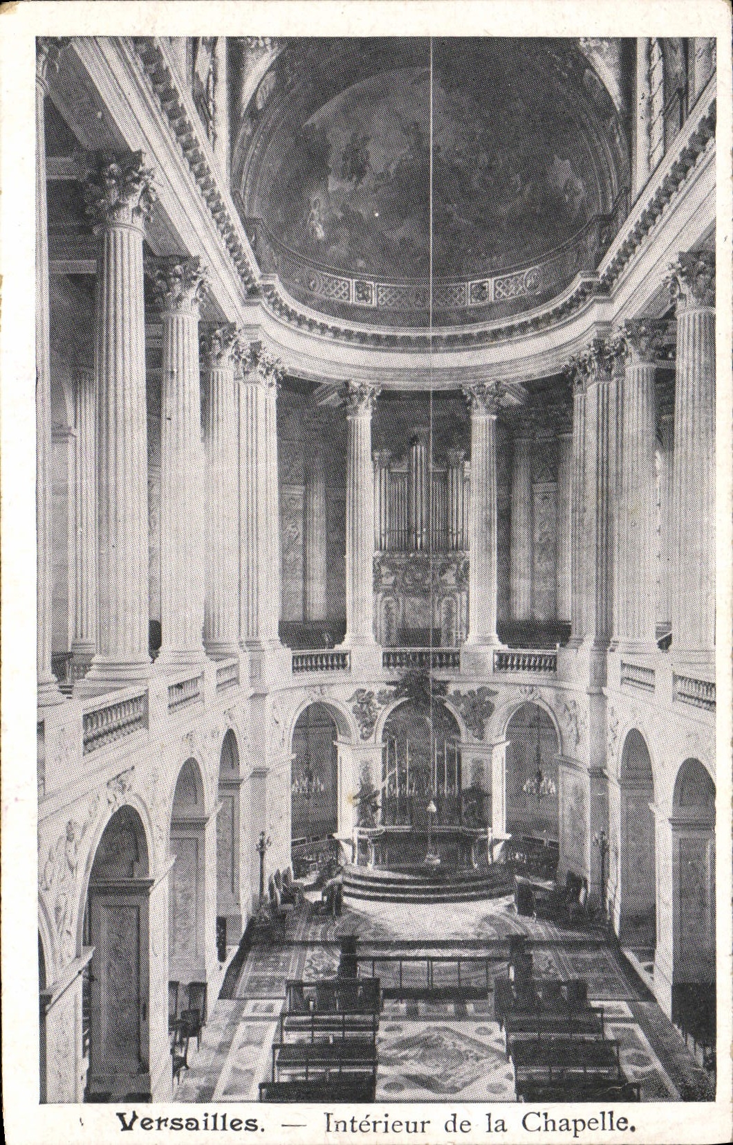 CPA Palais De Versailles Interieur de la Chapelle orgue