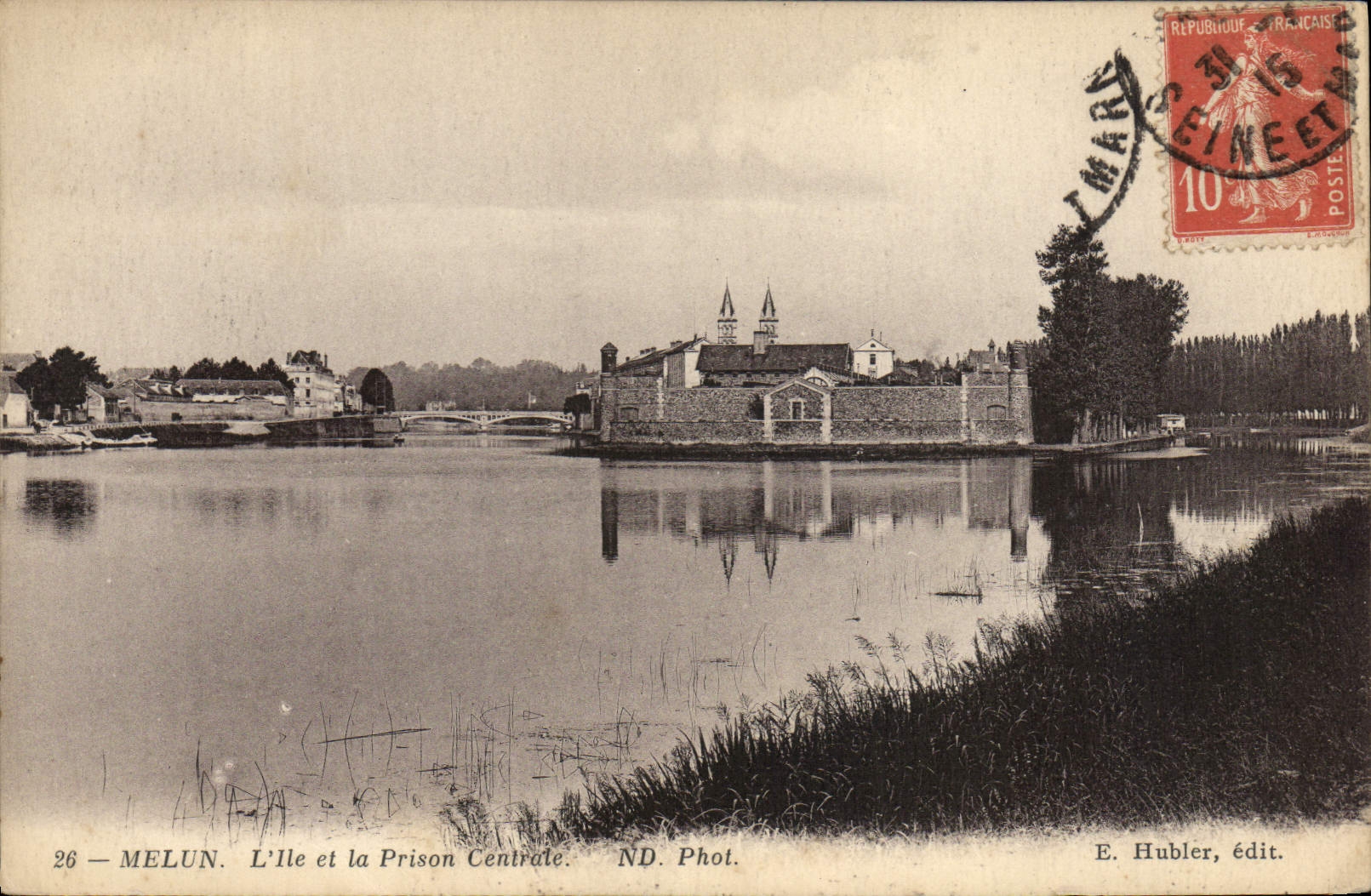 CPA Prison melun Pointe de l'ile et maison centrale 